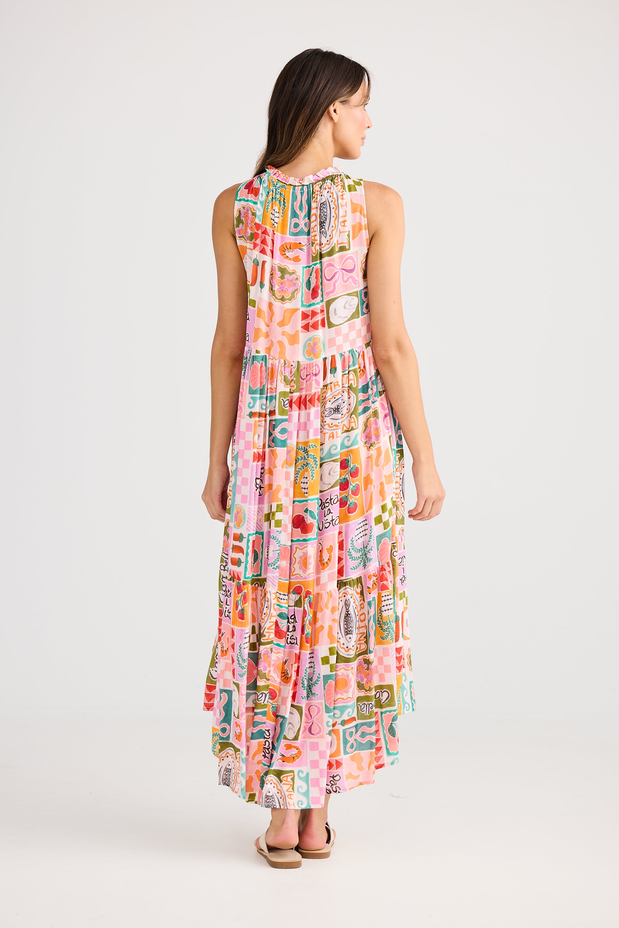 Collection of Holiday Margot Dress - Sardinia Summer in a gallery layout