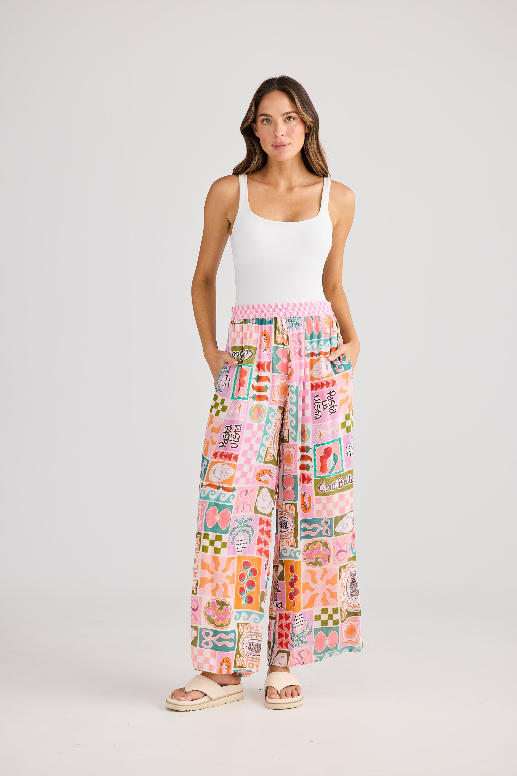 Collection of Holiday Alita Pant - Sardinia Summer in a gallery layout