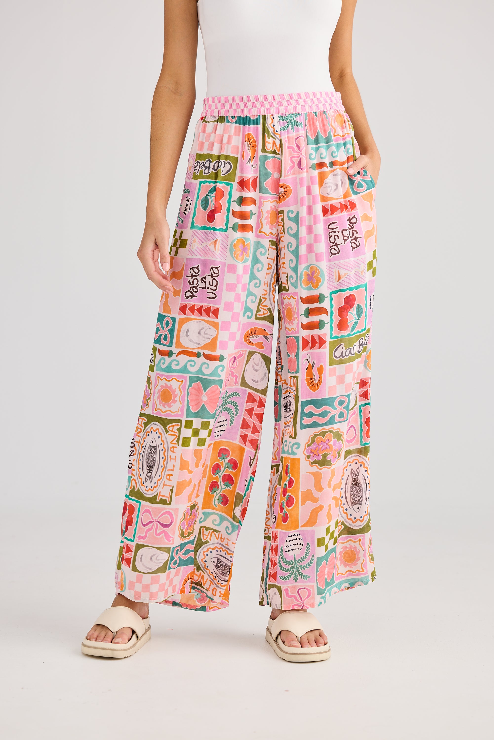 Collection of Holiday Alita Pant - Sardinia Summer in a gallery layout