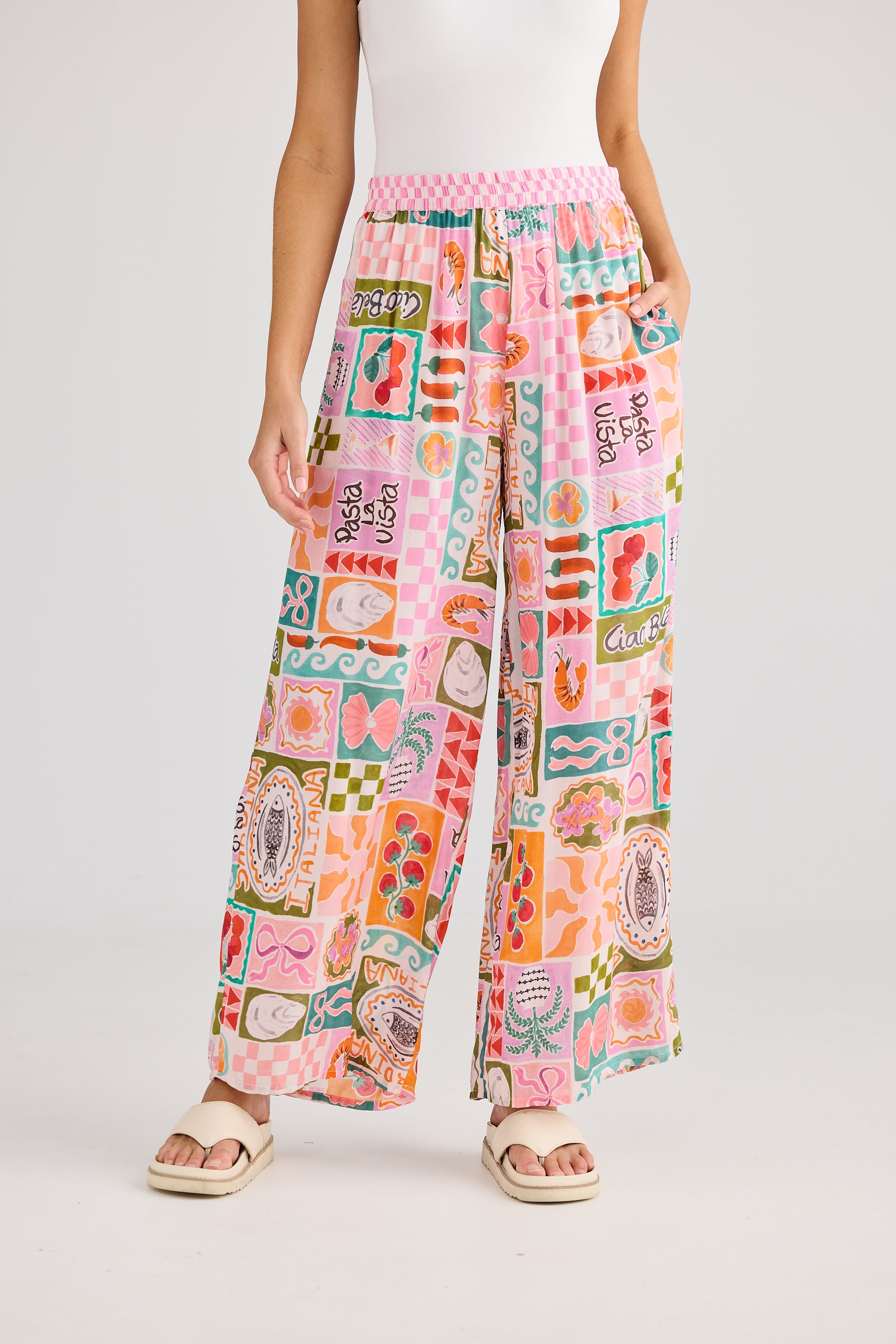 Holiday Alita Pant - Sardinia Summer