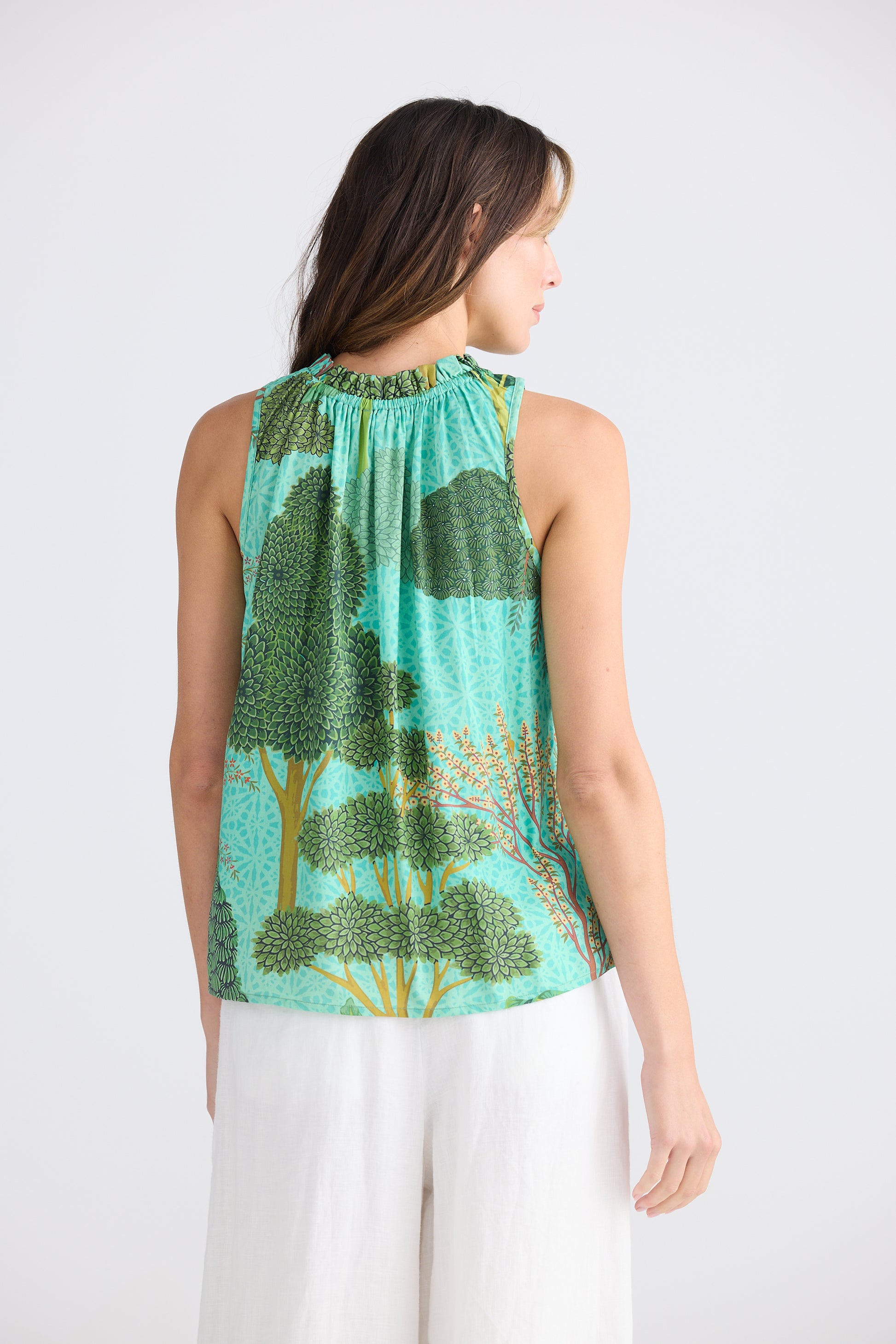 Holiday Margot Top - Rainforest Print