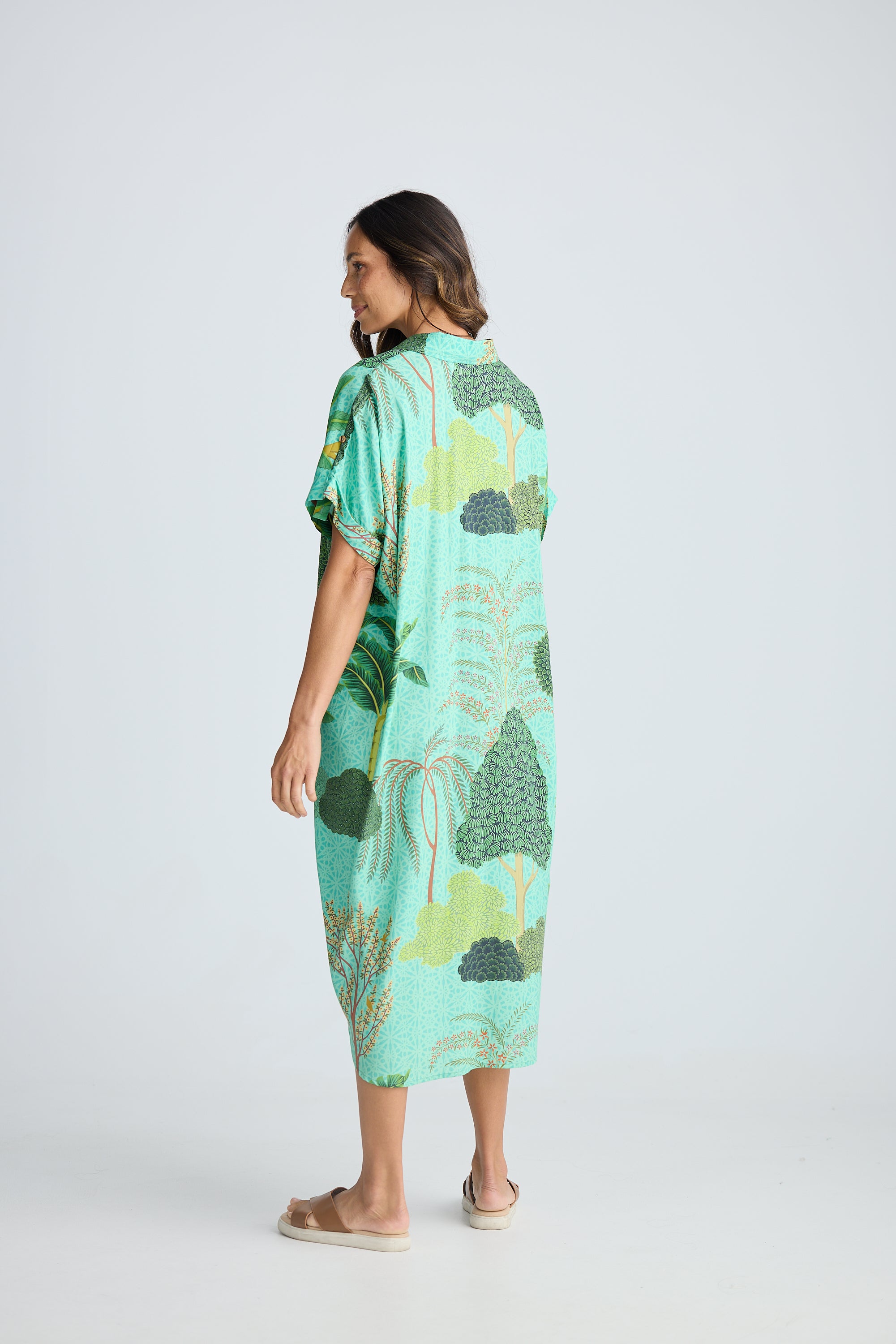 Collection of Holiday Canal Overshirt - Rainforest Print in a gallery layout