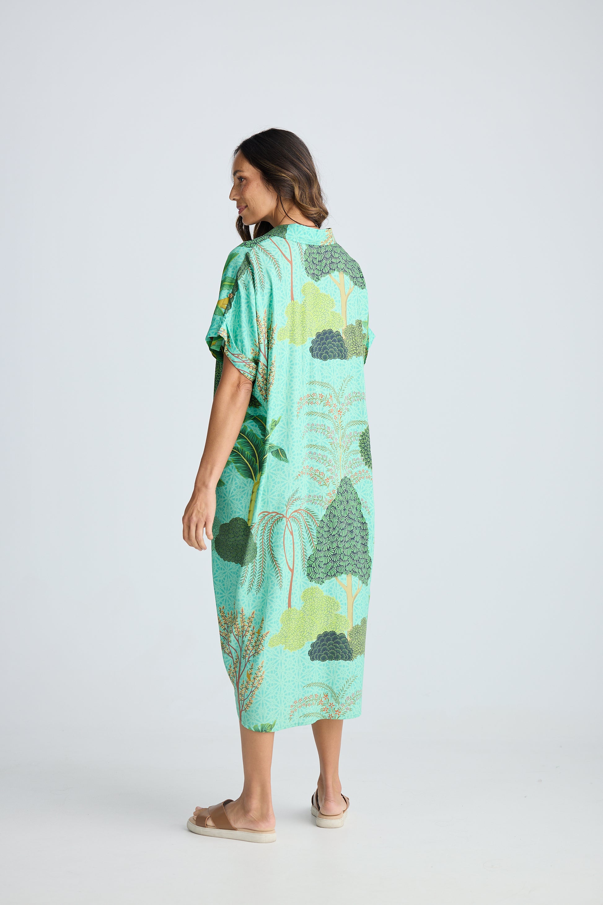 Holiday Canal Overshirt - Rainforest Print