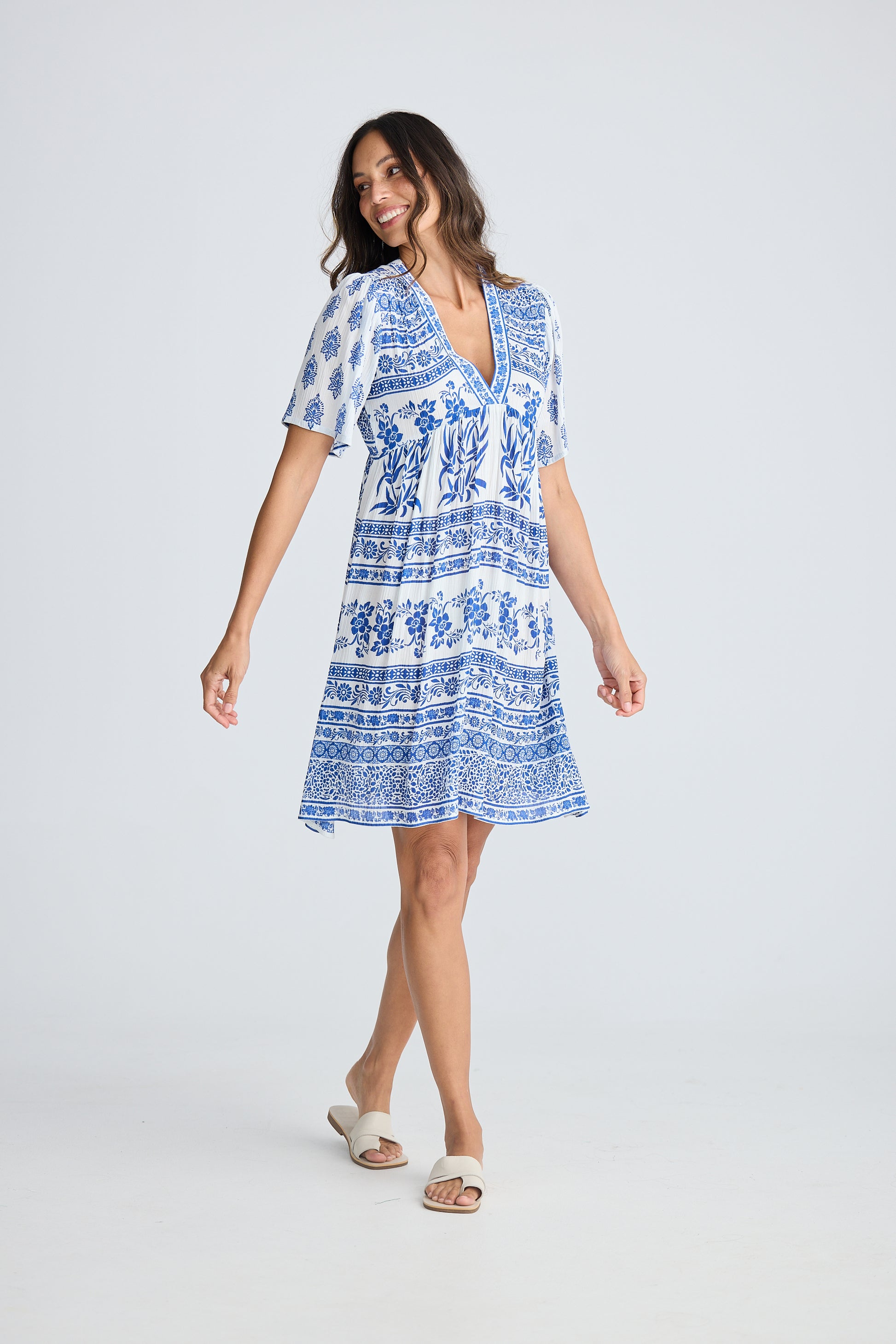 Holiday Jojo Dress - Ocean Paradise Print