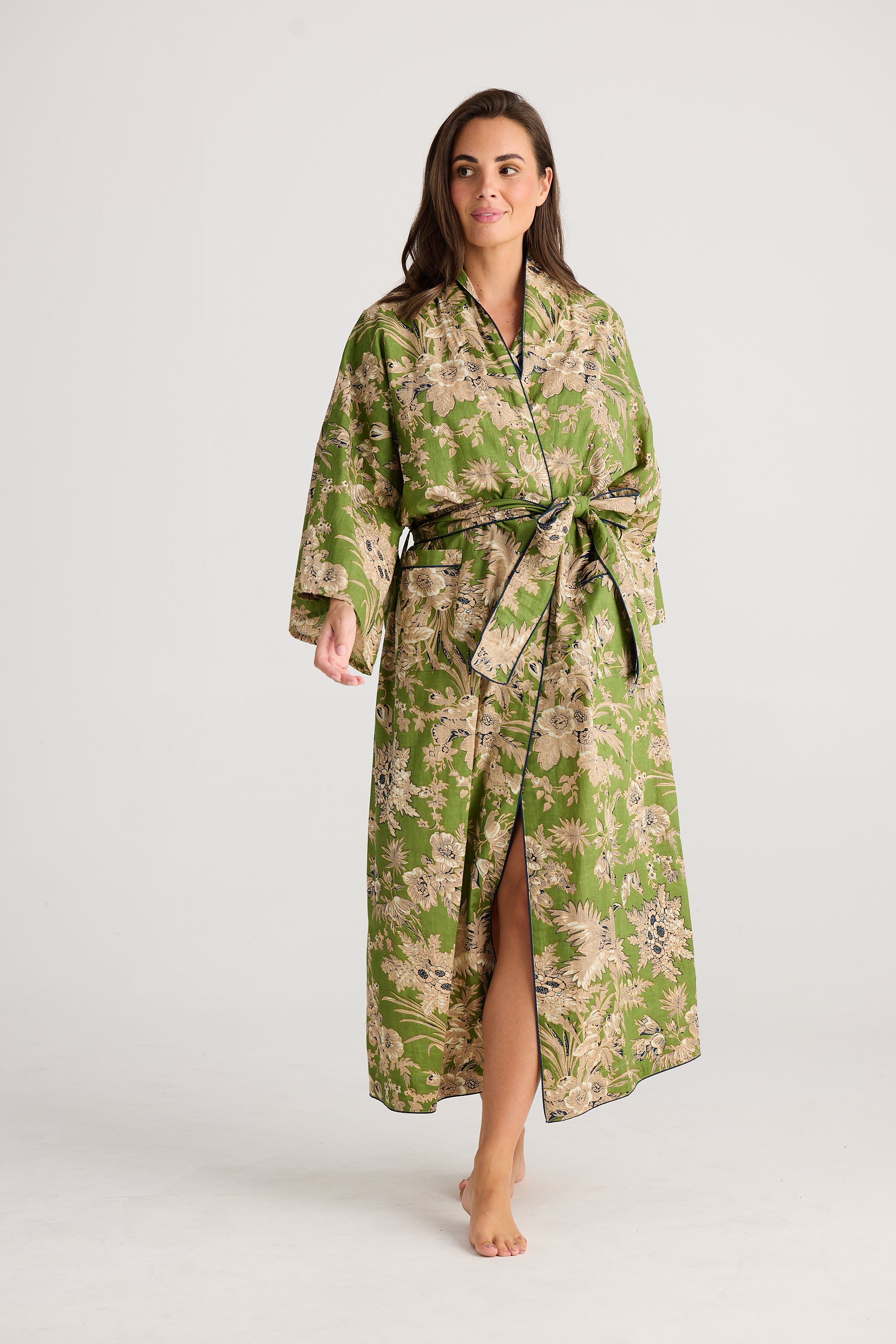 Collection of Holiday Life Namaste Robe - Haveli Print in a gallery layout