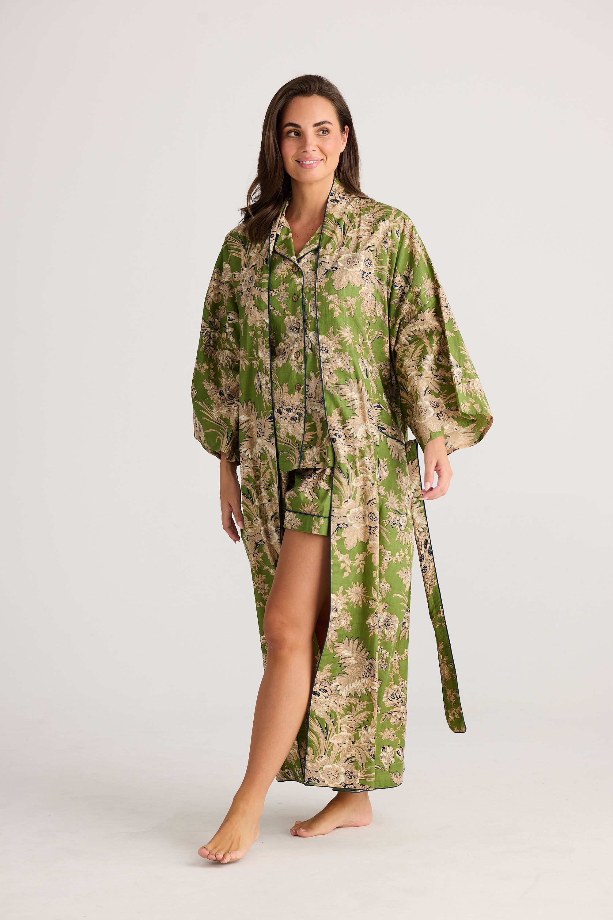 Collection of Holiday Life Namaste Robe - Haveli Print in a gallery layout