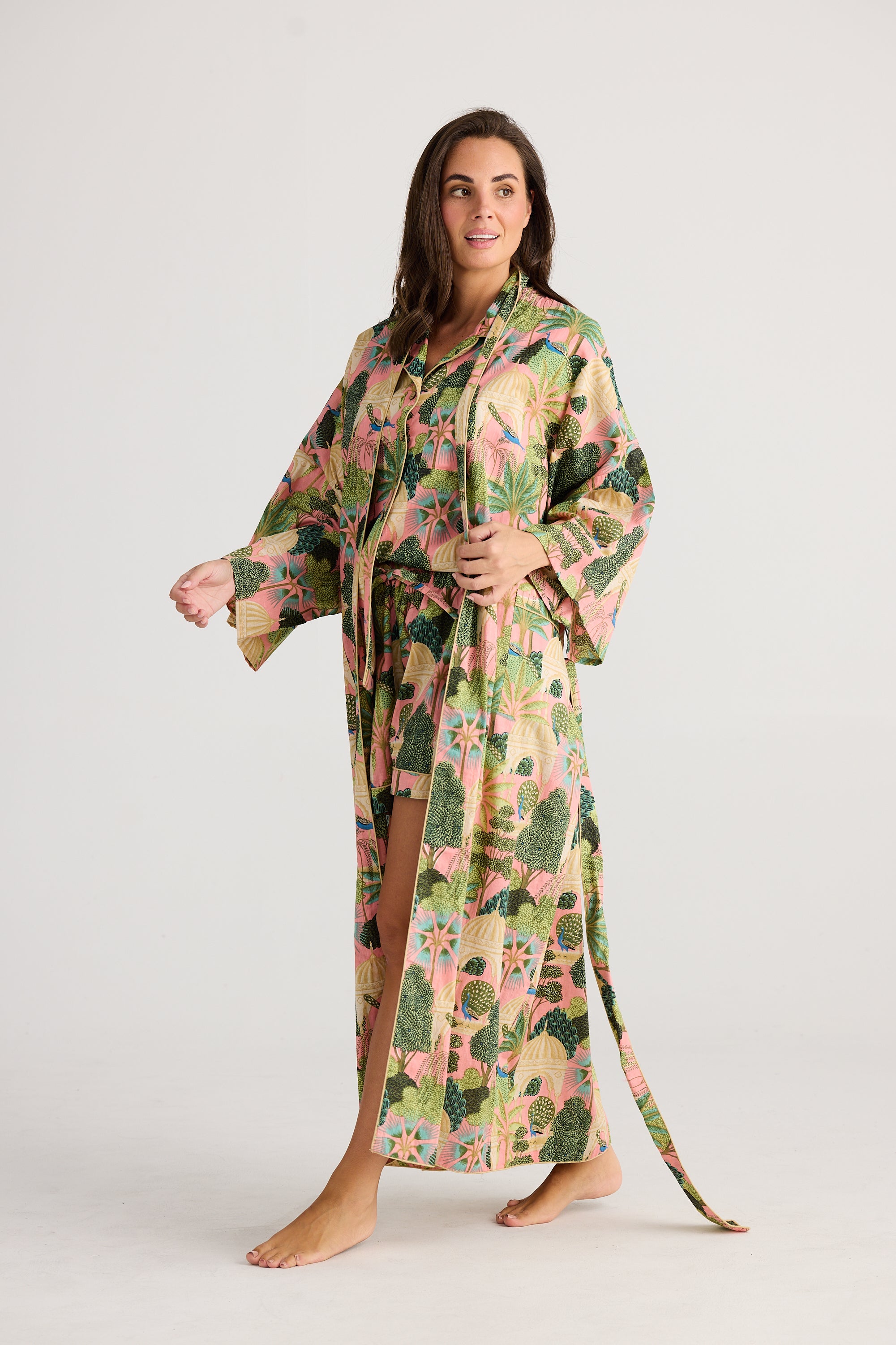 Collection of Holiday Life Namaste Robe - Zoya Print in a gallery layout