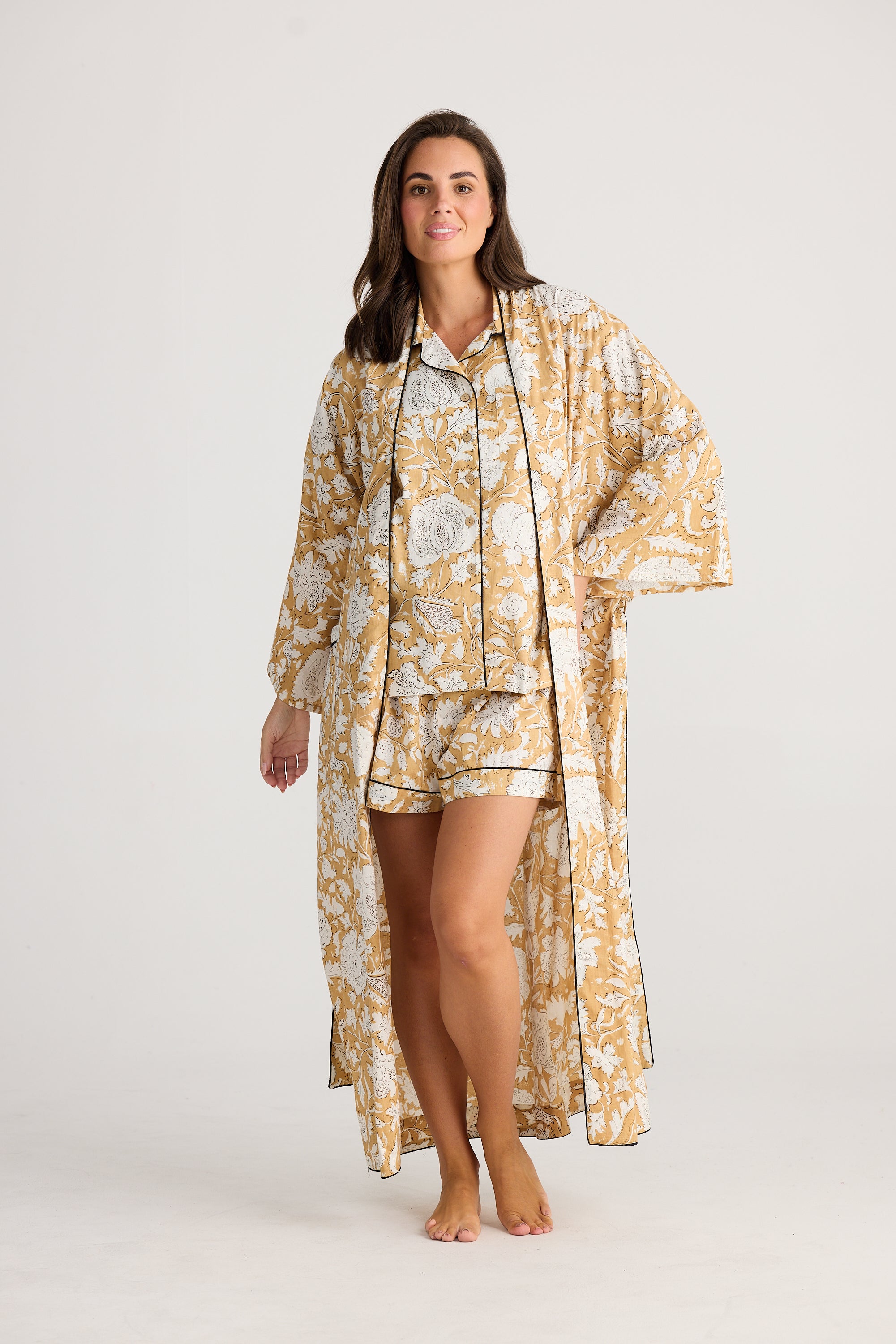 Collection of Holiday Life Namaste Robe - Paisley Print in a gallery layout