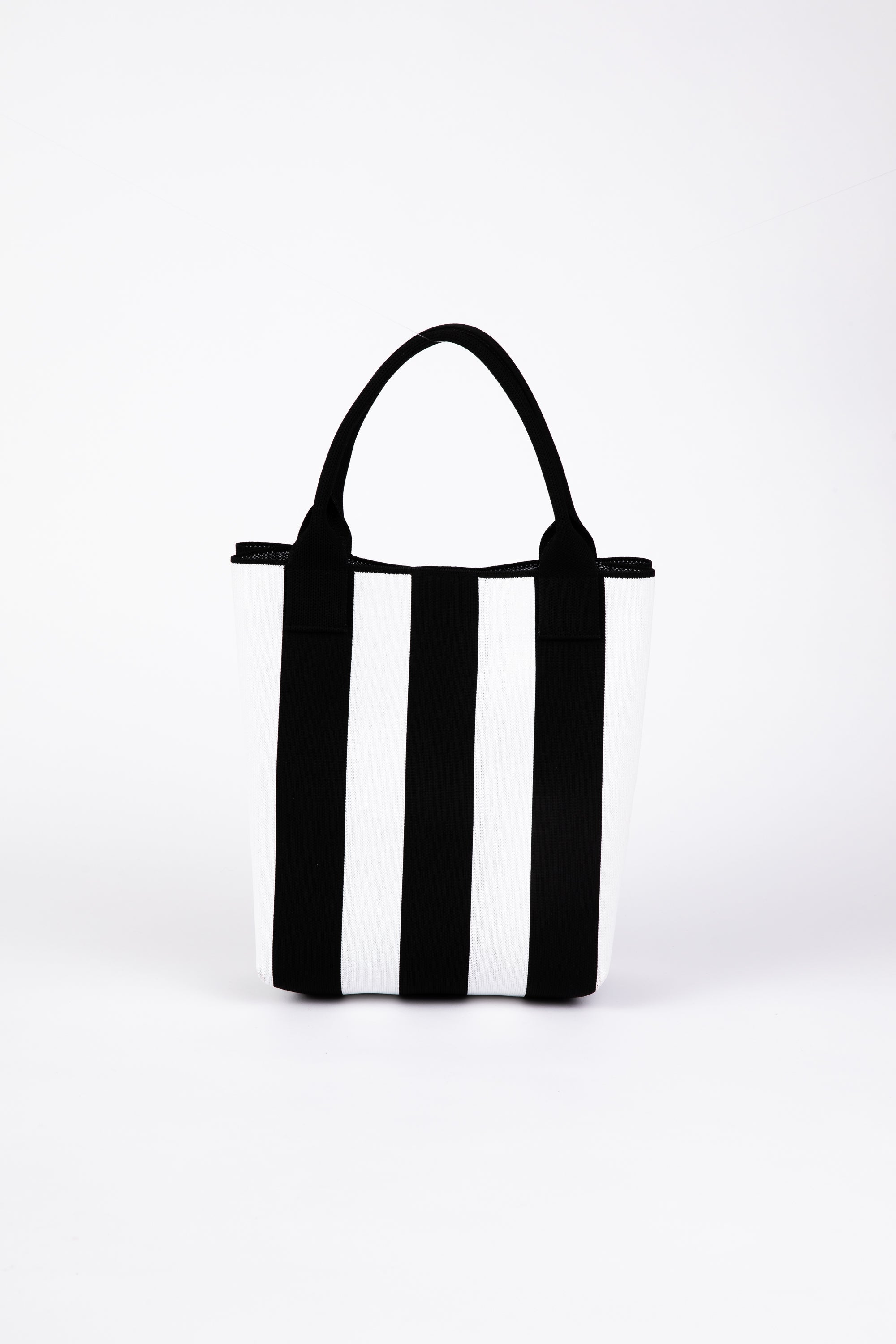 Collection of Holiday Rundle Tote - Black White in a gallery layout