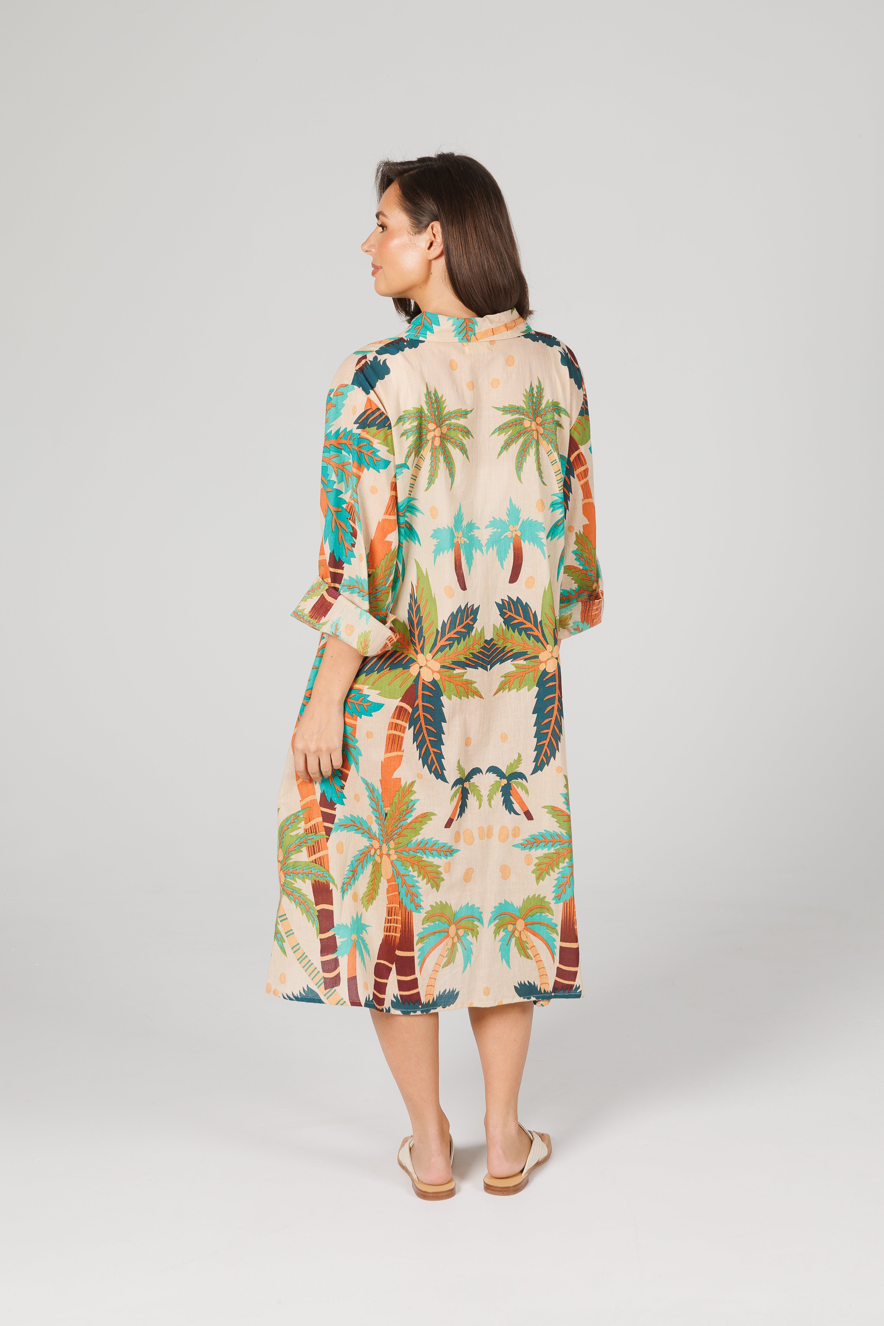 Collection of Holiday Stella Shirt Dress - Island in a gallery layout