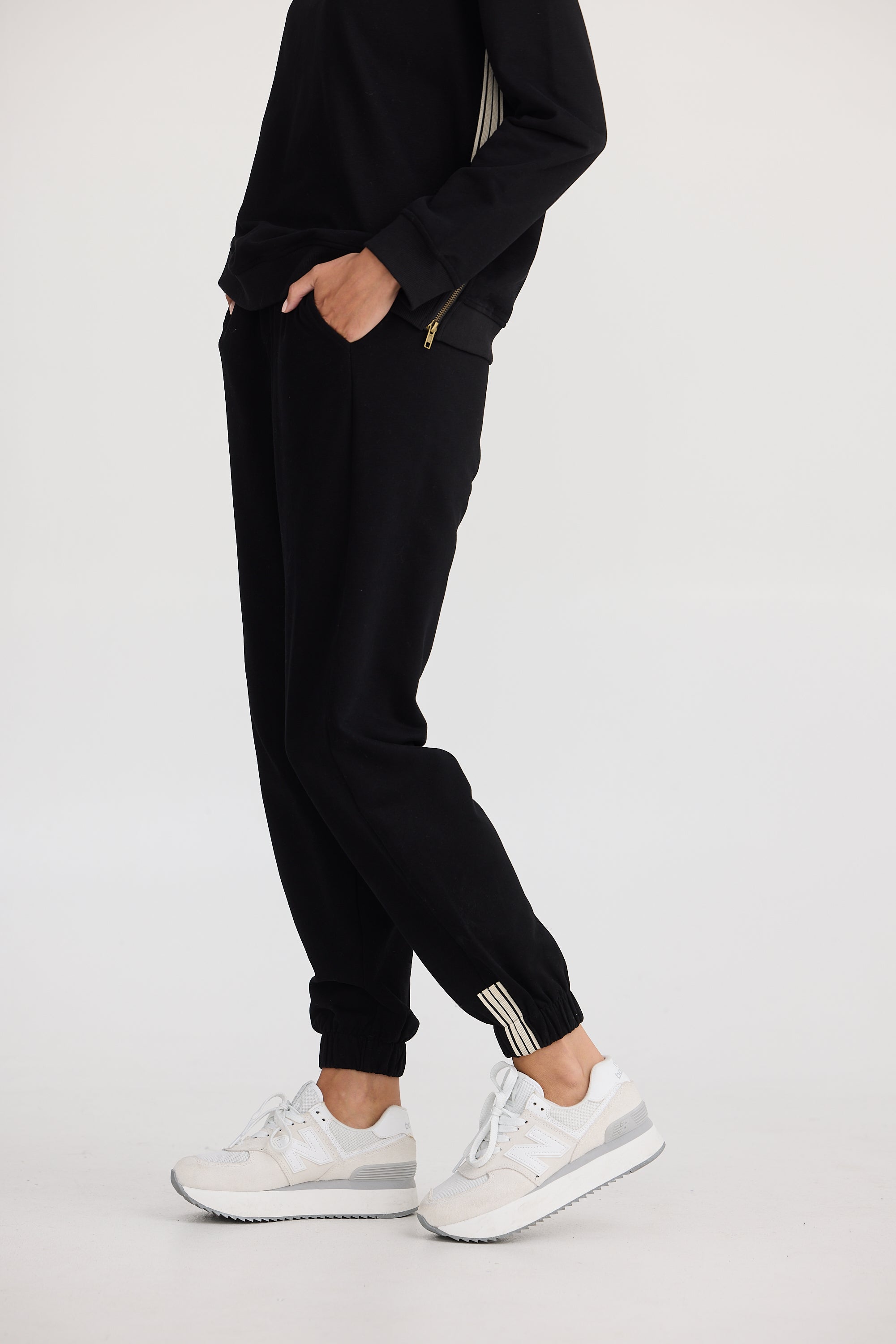 Collection of Homelove Walk Up Trackies - Black in a gallery layout