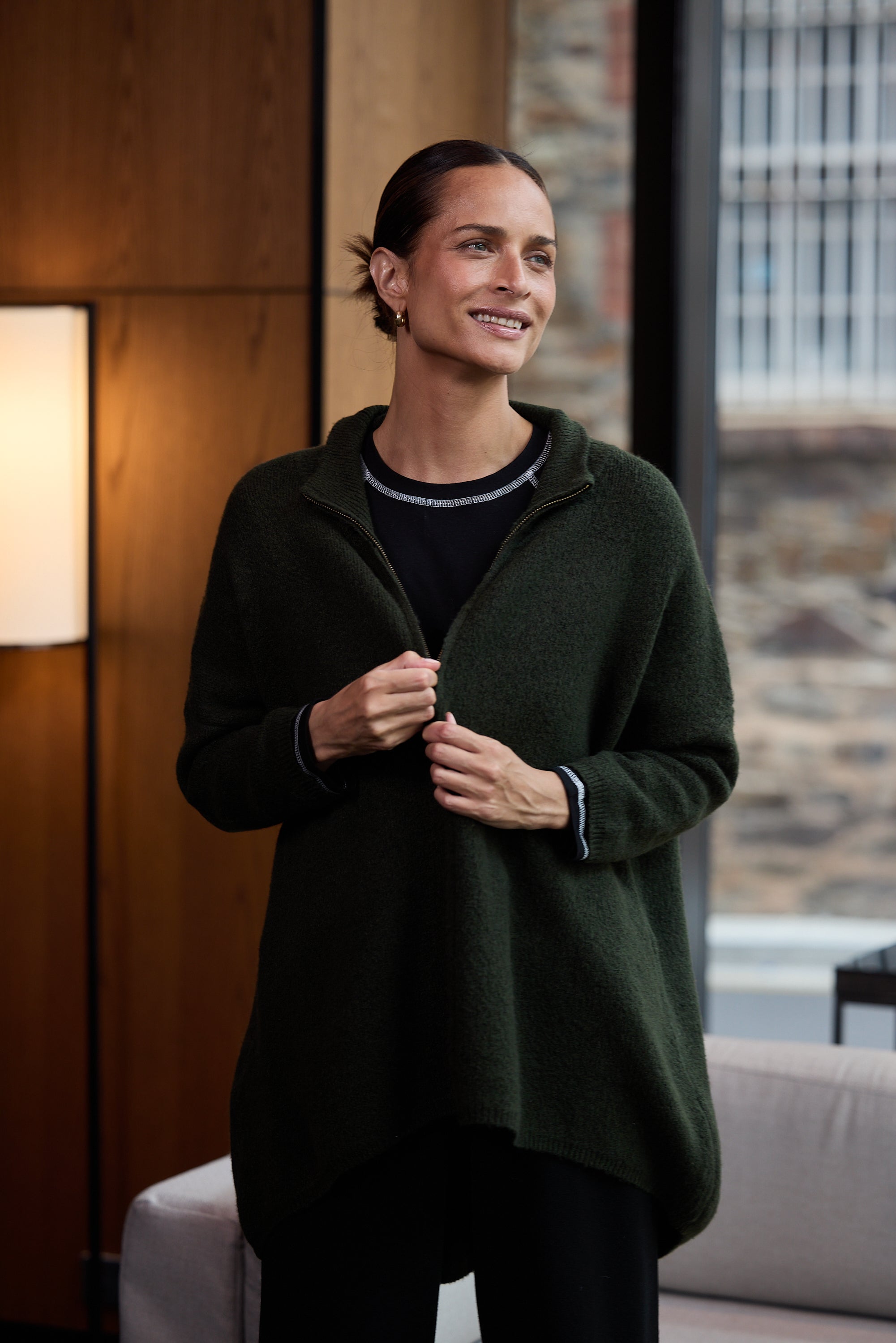 Collection of Homelove Woodside Poncho - Khaki in a gallery layout