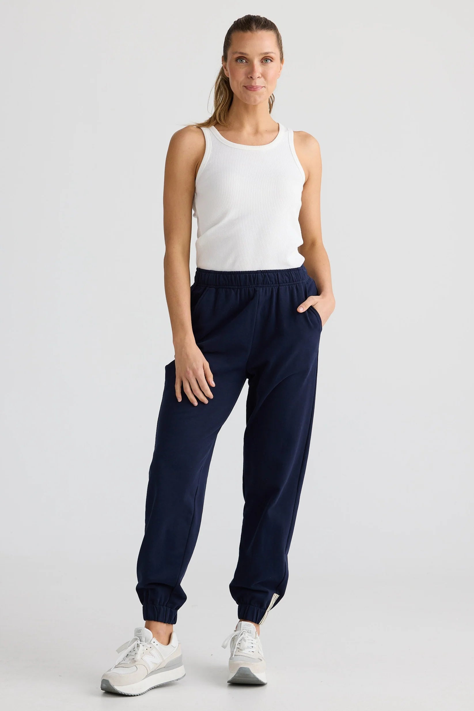 Home Love Walk Up Trackies - Navy