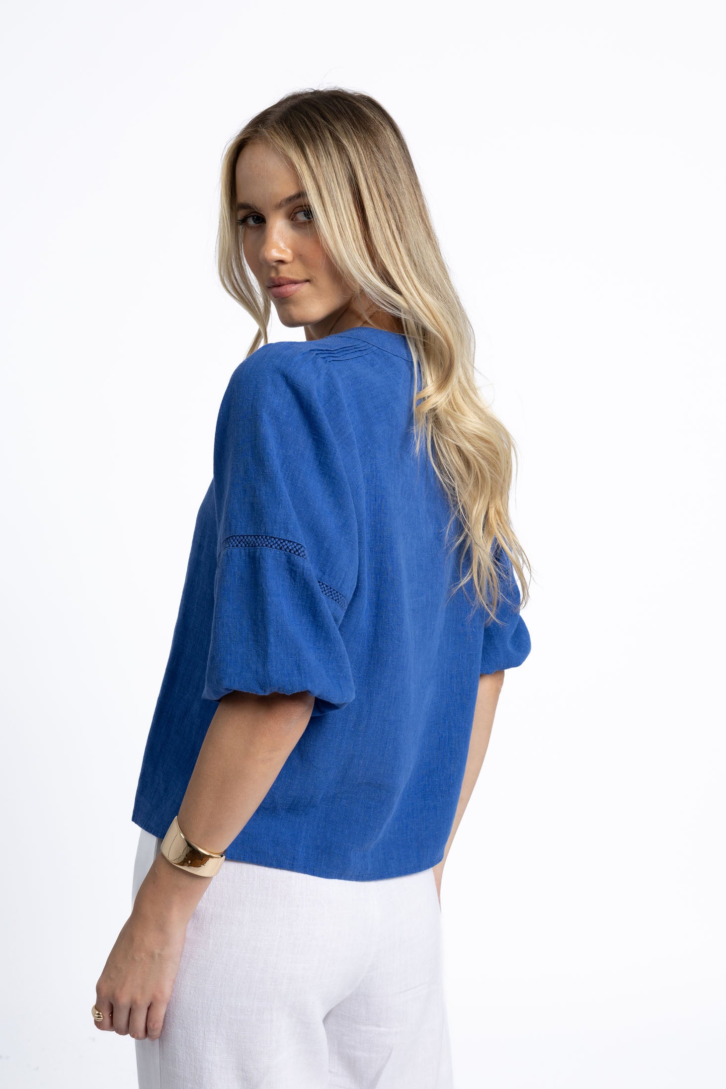Humidity Lifestyle Nixie Blouse - Royal Blue