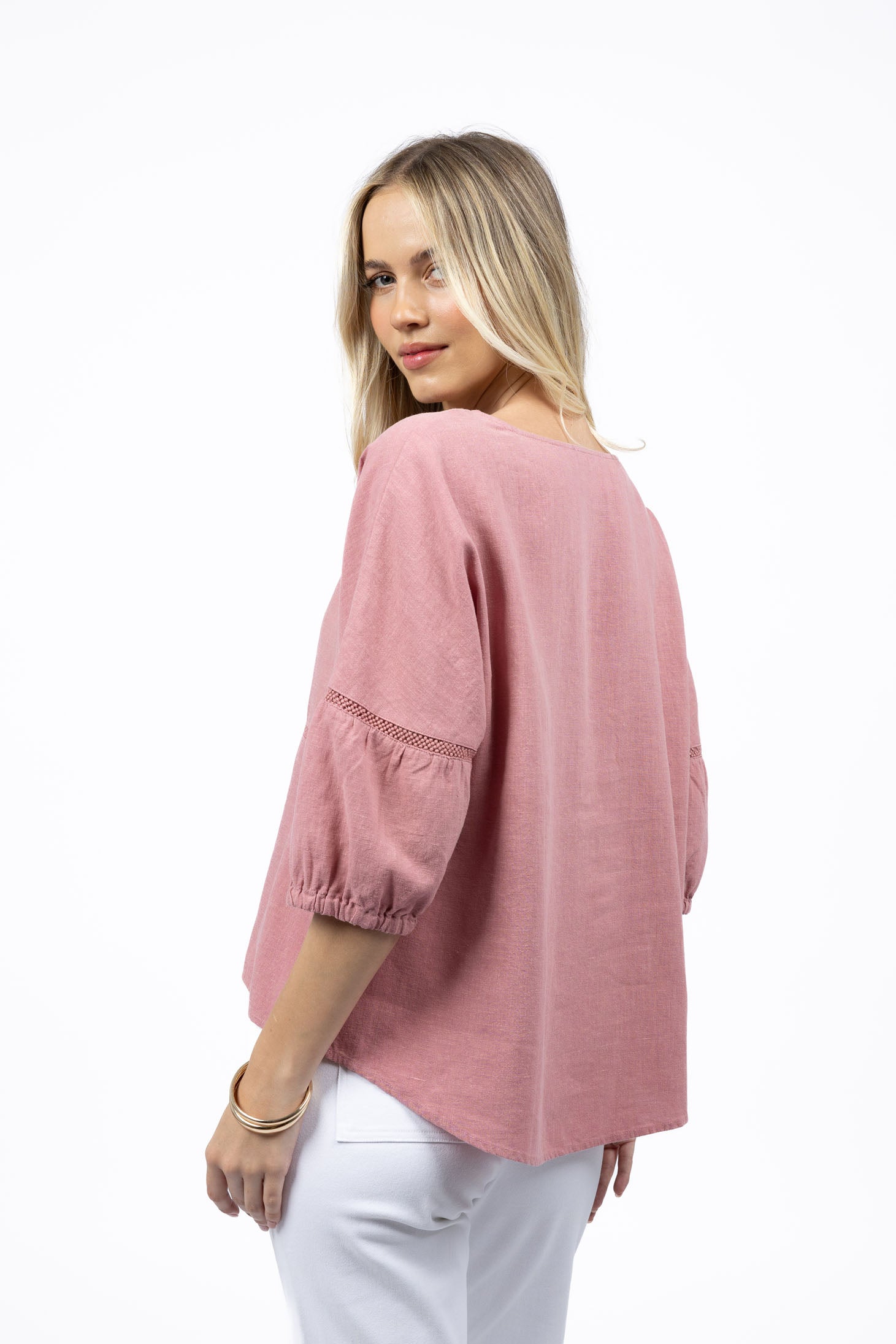 Collection of Humidity Millie Top - Rose in a gallery layout