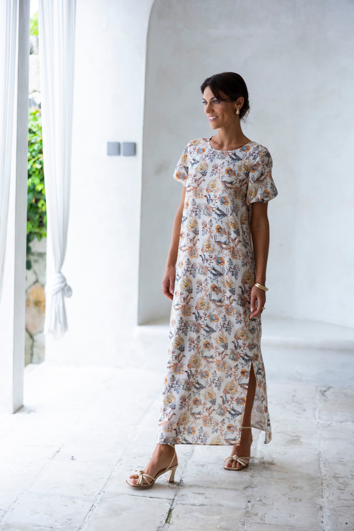 Collection of Humidity Lillian Dress - Kaffir Print in a gallery layout