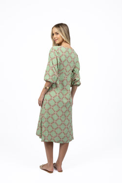Collection of Humidity Lifestyle Marrakesh Midi Dress - Marrakesh Print in a gallery layout
