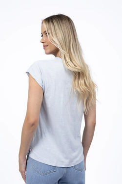 Collection of Humidity Must Have V Neck - Ice Blue in a gallery layout