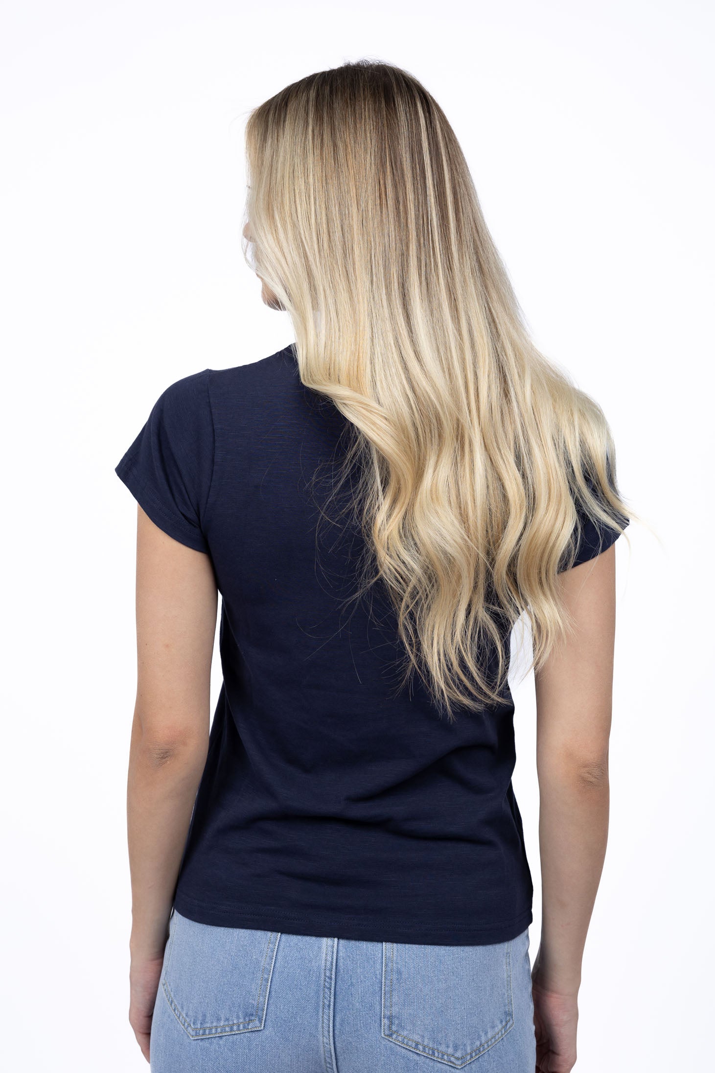 Collection of Humidity Lifestyle Bene Tee - Navy in a gallery layout