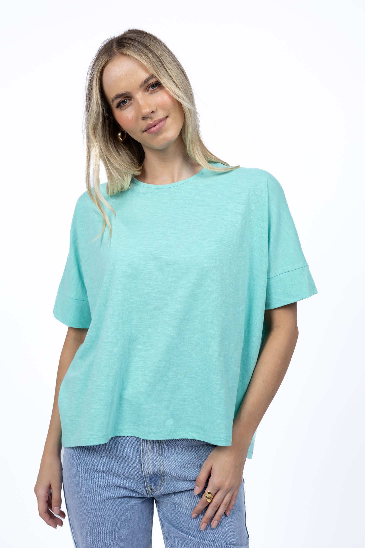 Humidity Dippy Tee - Lagoon Green