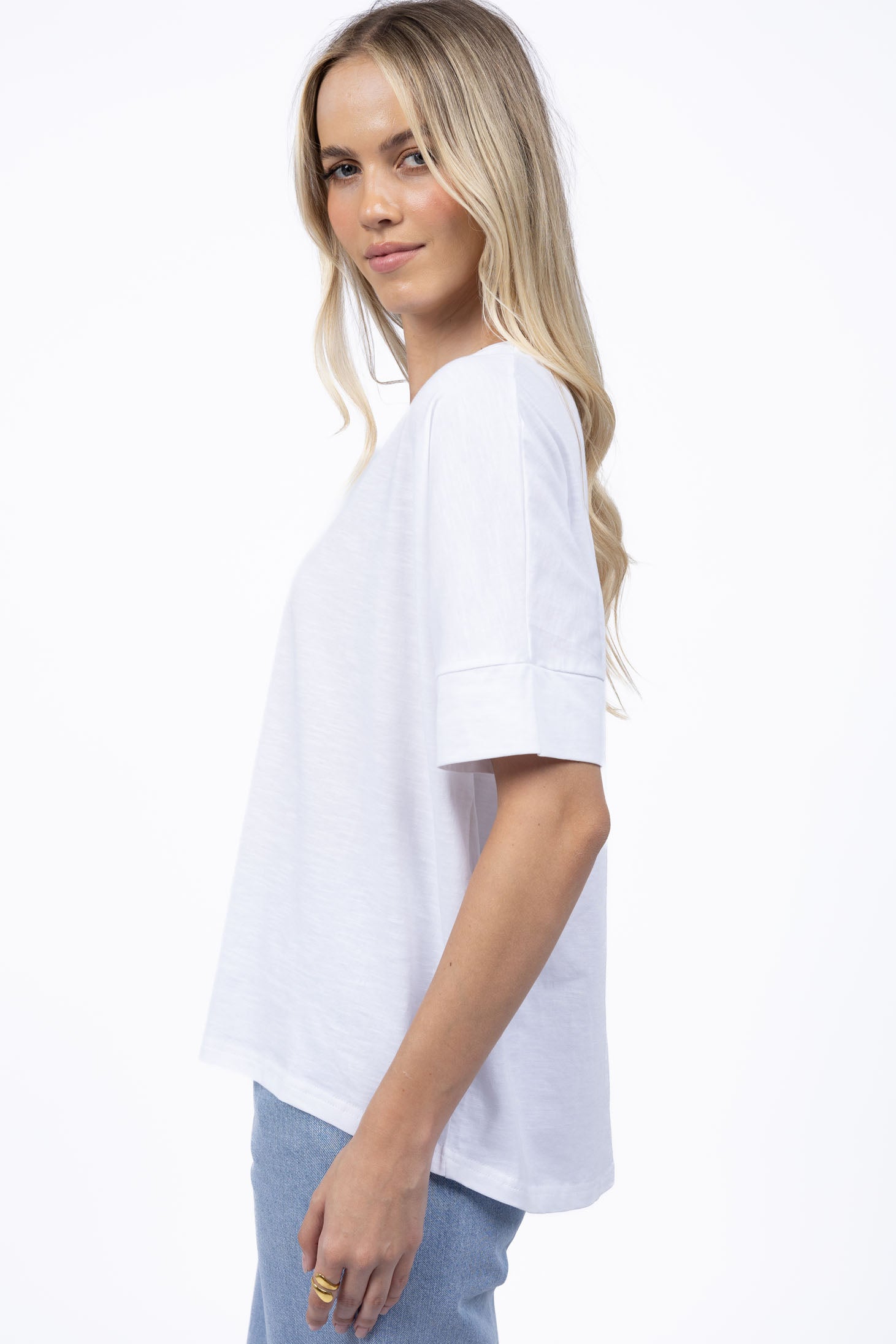 Humidity Dippy Tee - White