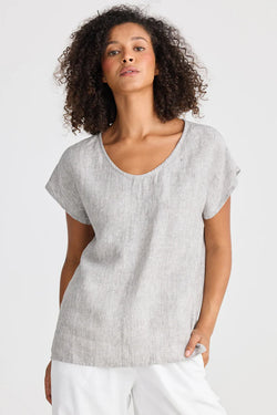 Collection of The Shanty Corporation Havana Tee - Charcoal Fleck in a gallery layout