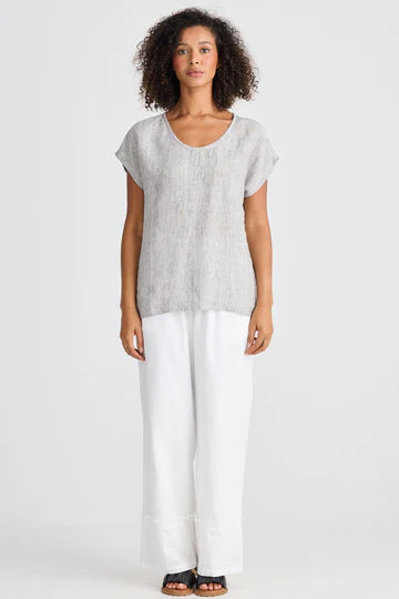 The Shanty Corporation Havana Tee - Charcoal Fleck