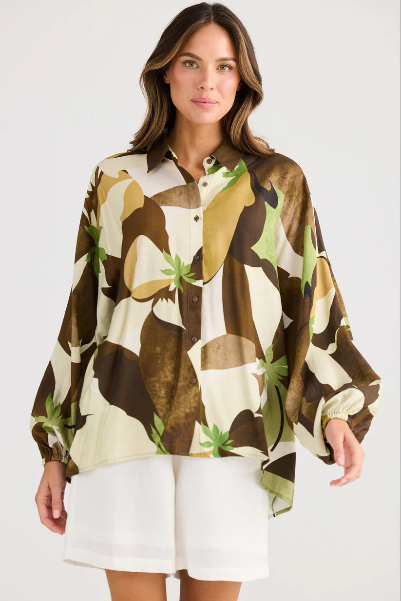 Holiday Cliffside Shirt - Jungle Print