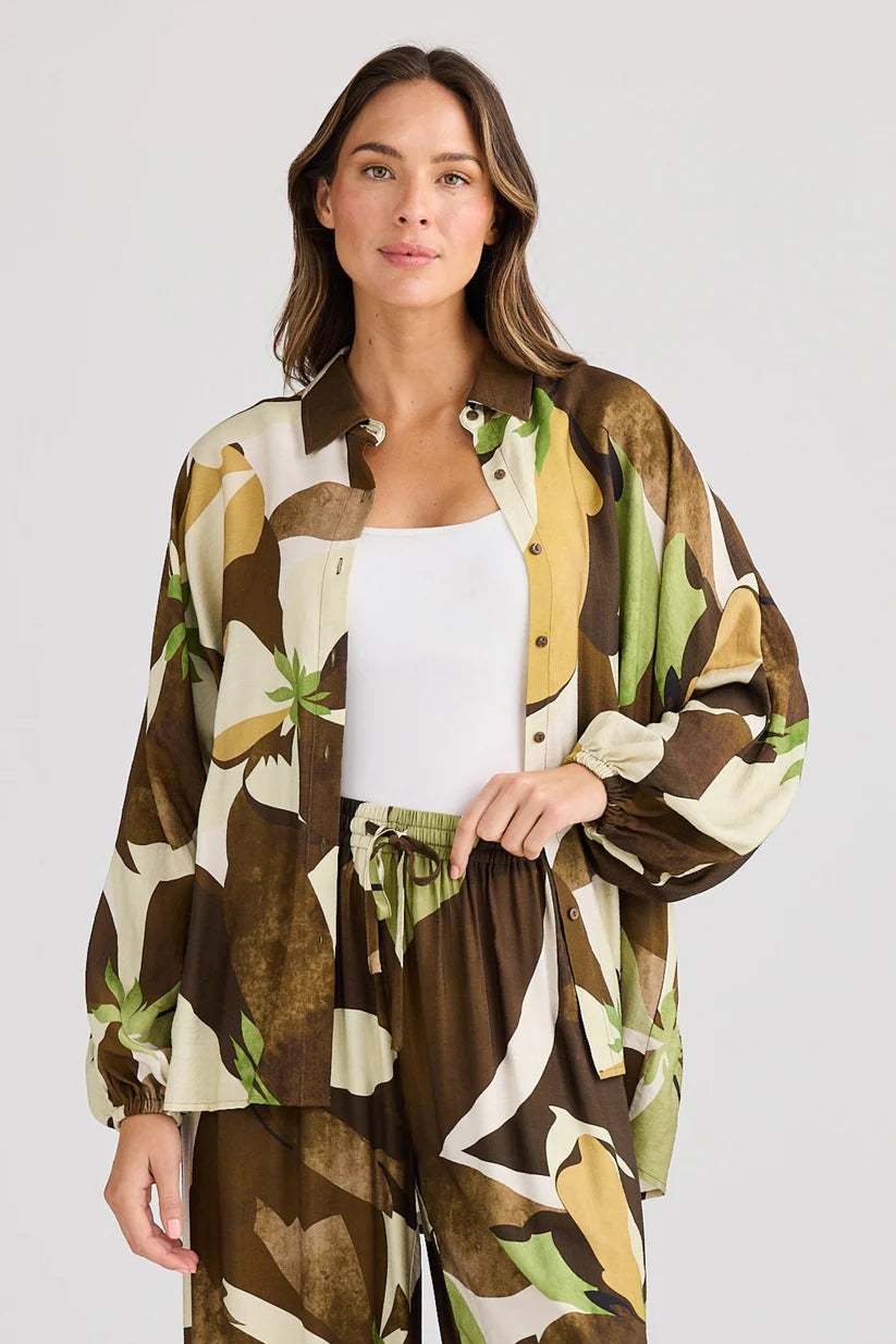 Image of Holiday Cliffside Shirt - Jungle Print