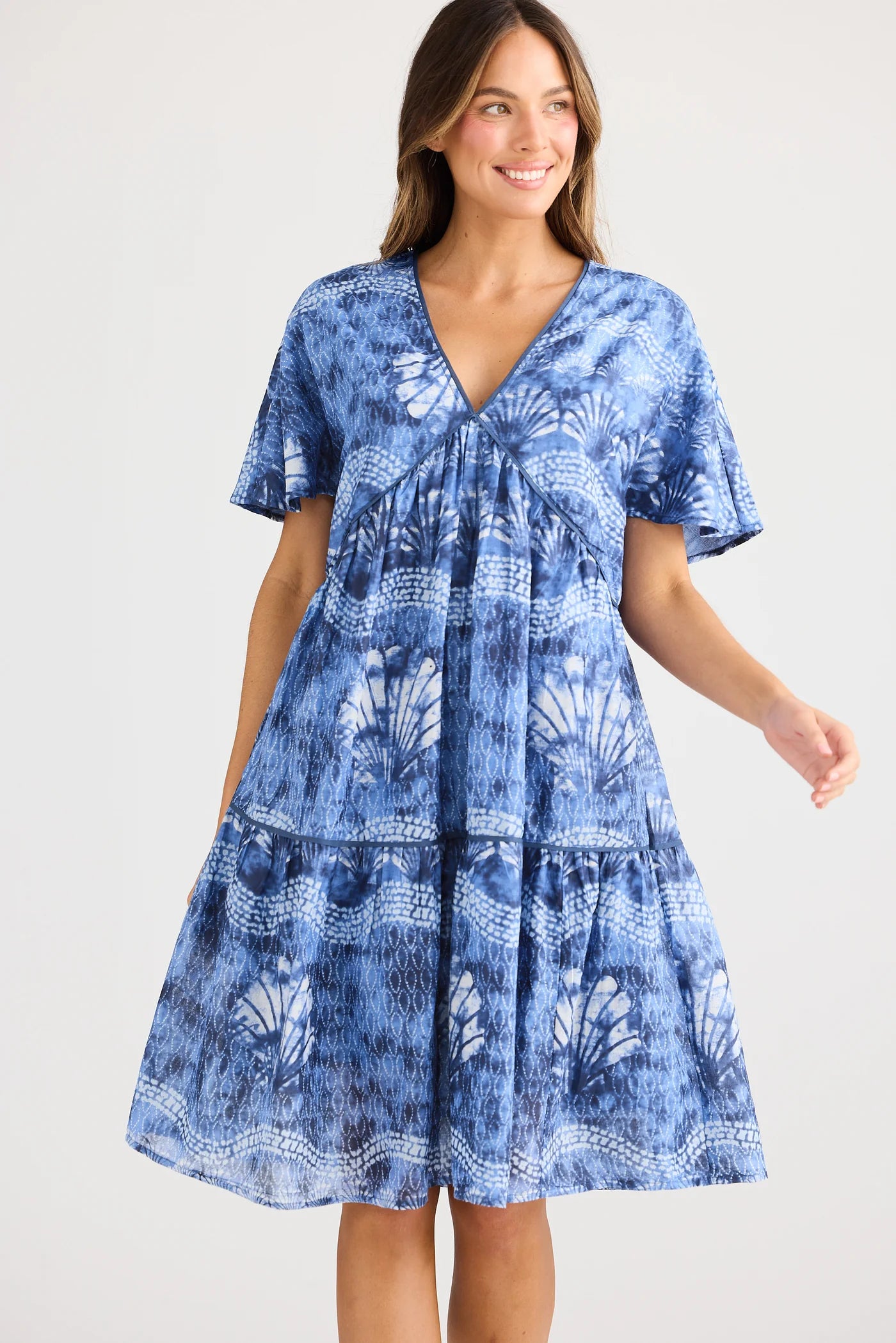 Holiday Lola Dress - Ocean Clam