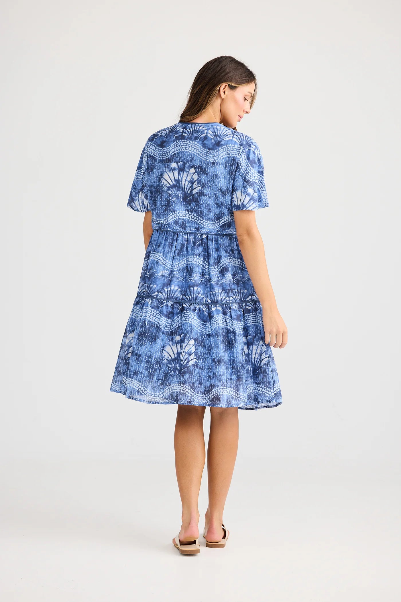 Collection of Holiday Lola Dress - Ocean Clam in a gallery layout