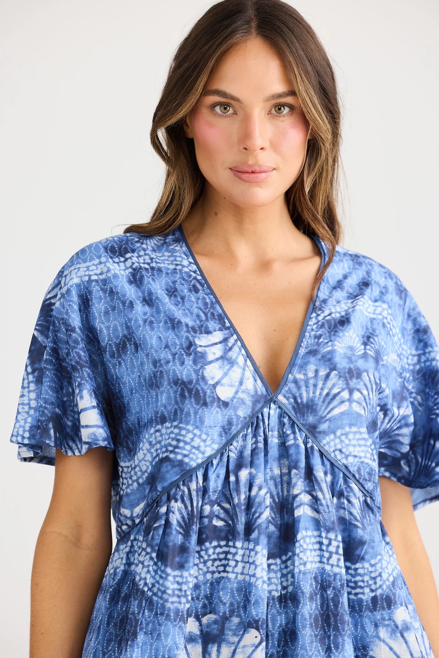 Collection of Holiday Lola Dress - Ocean Clam in a gallery layout