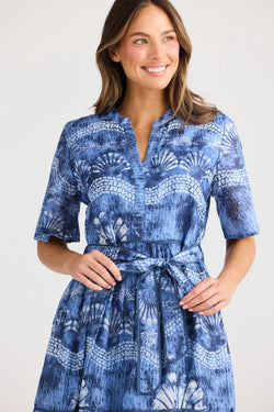 Collection of Holiday Lynwood Dress - Ocean Clam in a gallery layout