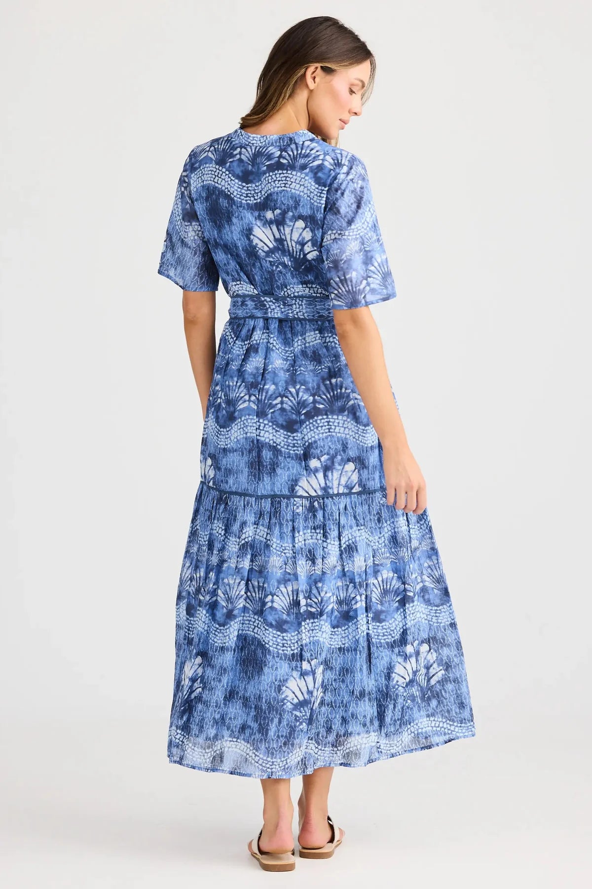 Collection of Holiday Lynwood Dress - Ocean Clam in a gallery layout