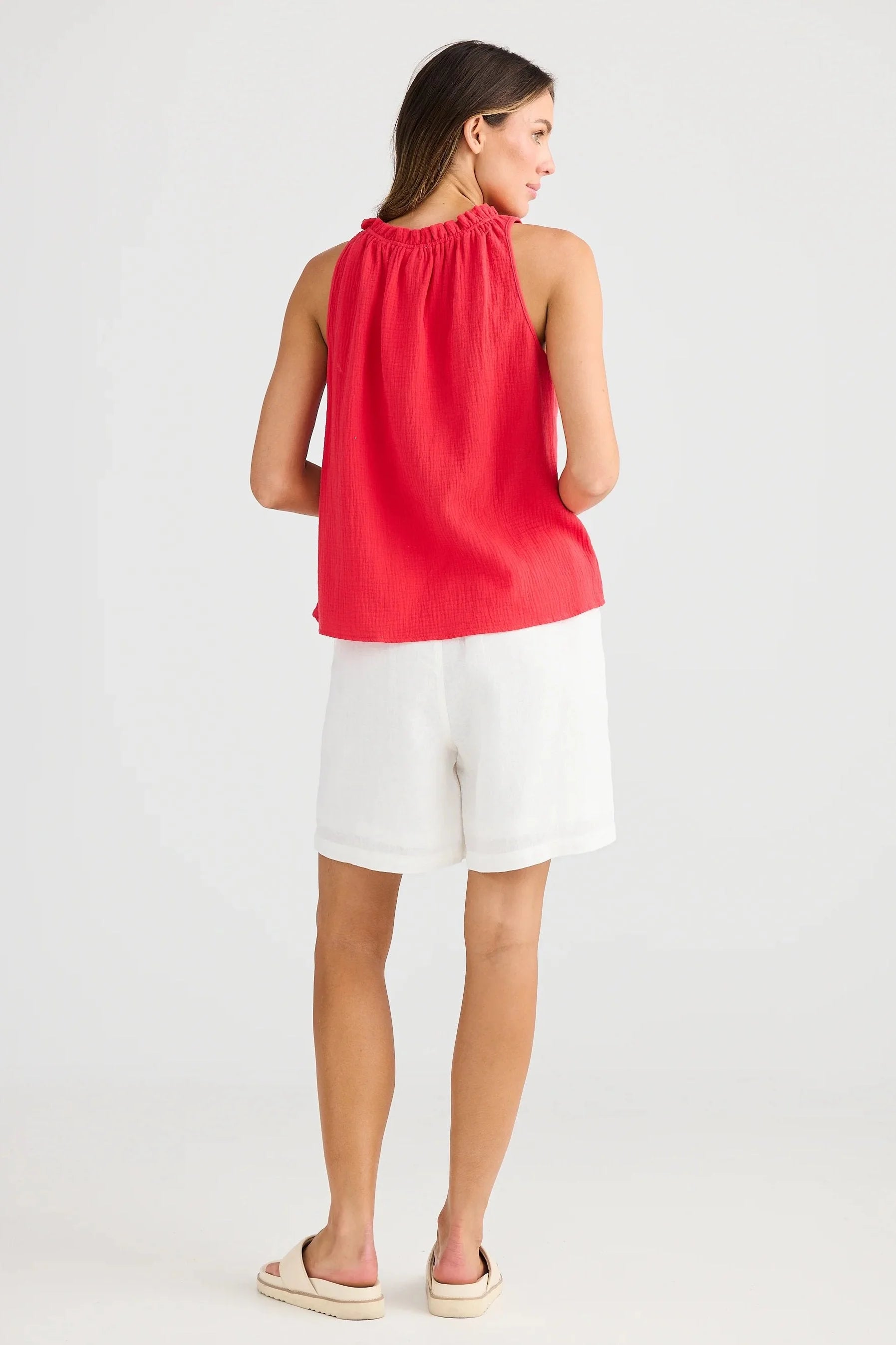 Holiday Margot Top - Red