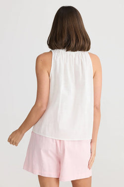Collection of Holiday Margot Top - White in a gallery layout