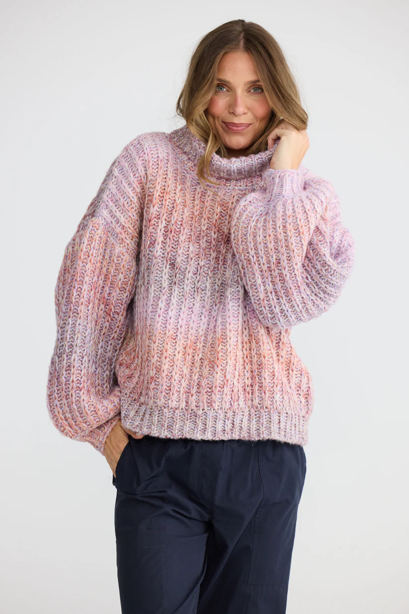 Holiday Olas Knit - Pink Ombre
