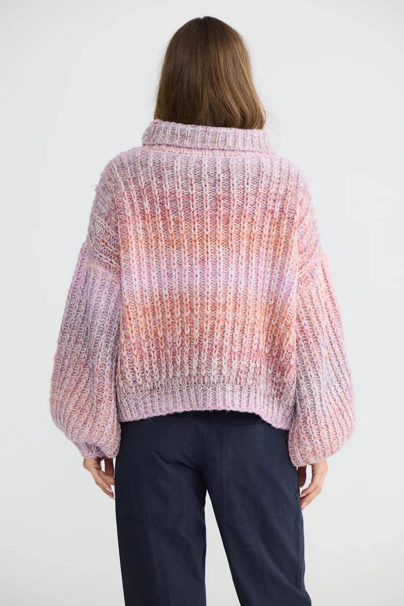 Holiday Olas Knit - Pink Ombre