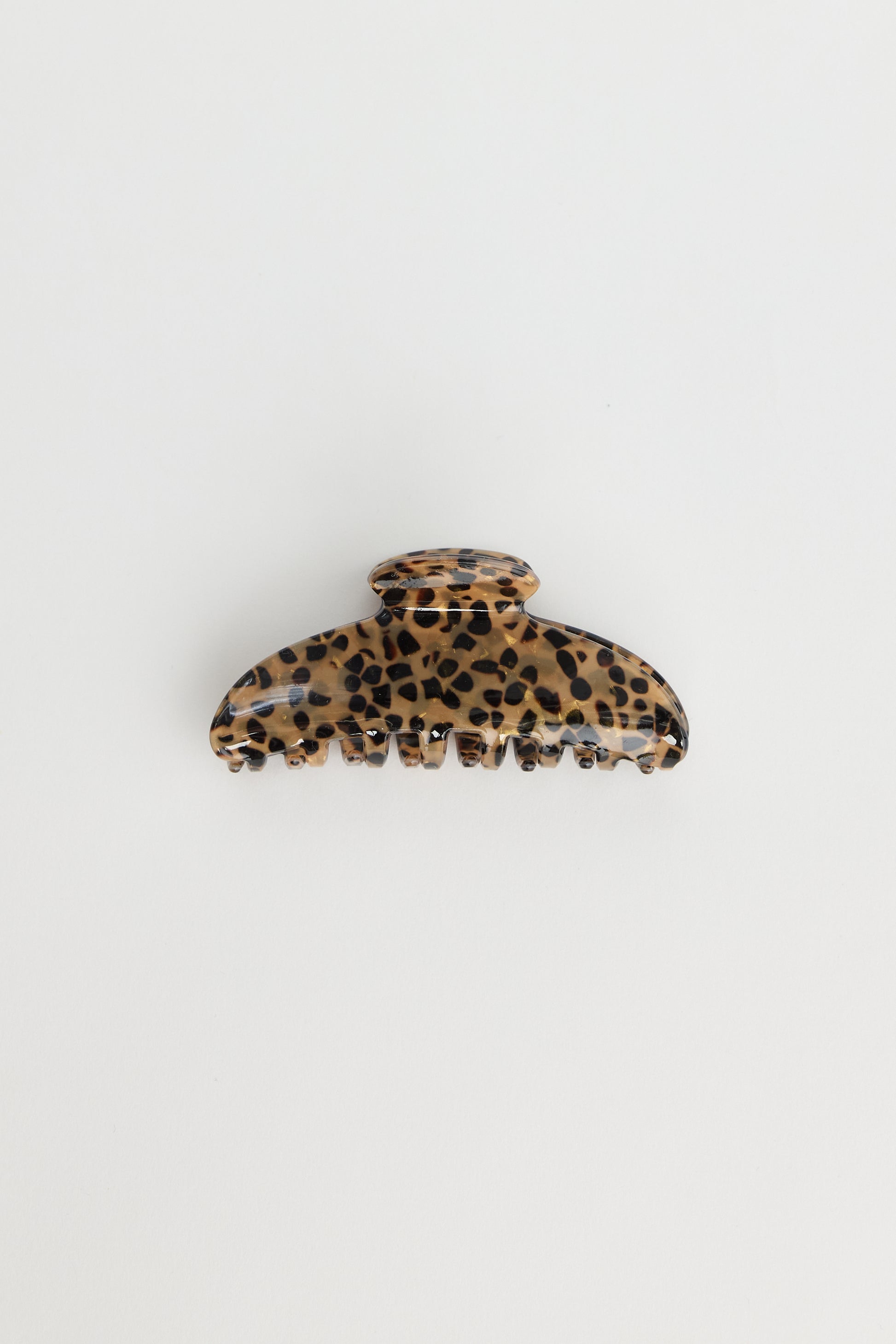 Holiday Life Leopard print hair clip on a white background