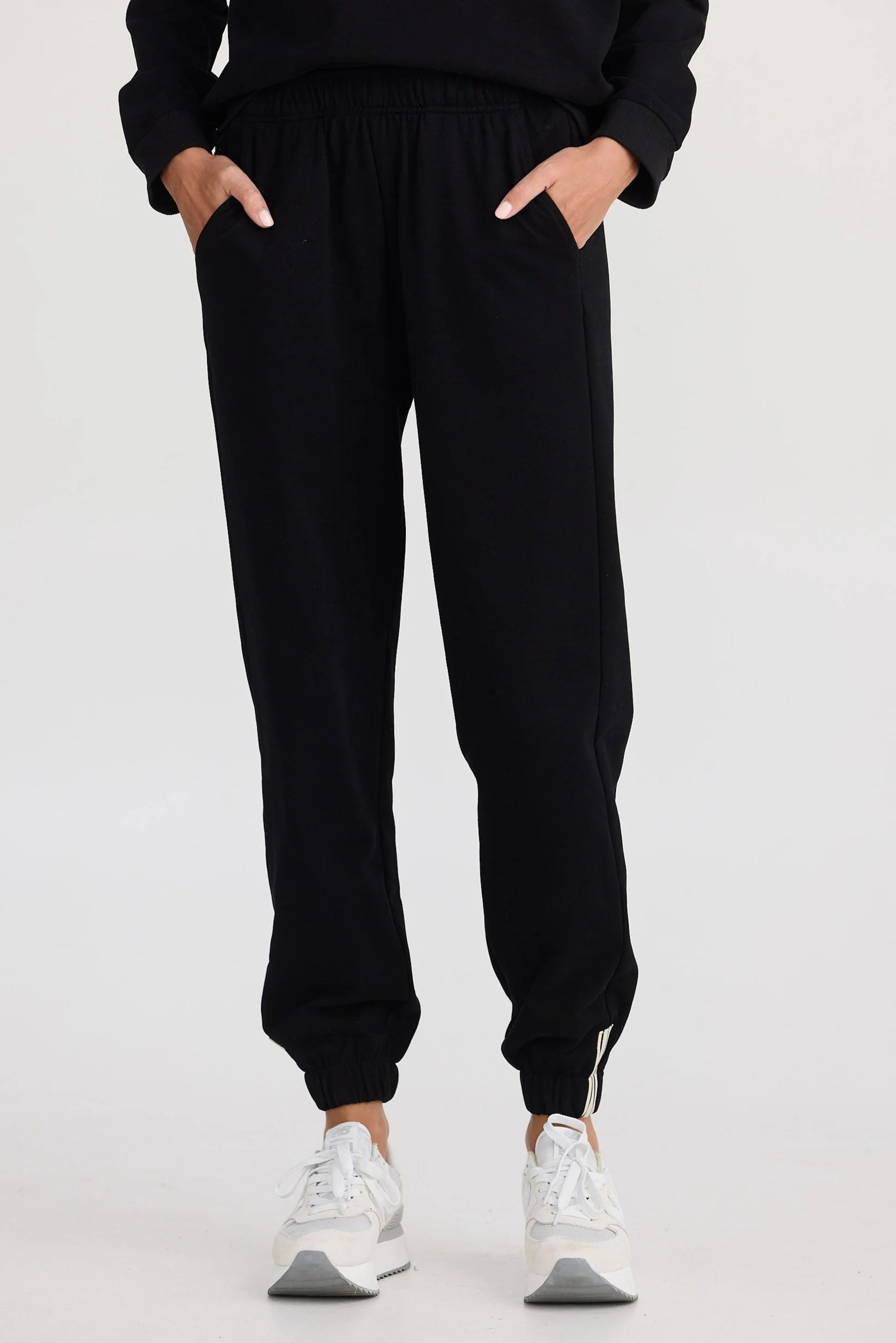 Home Love Walk Up Trackies - Black