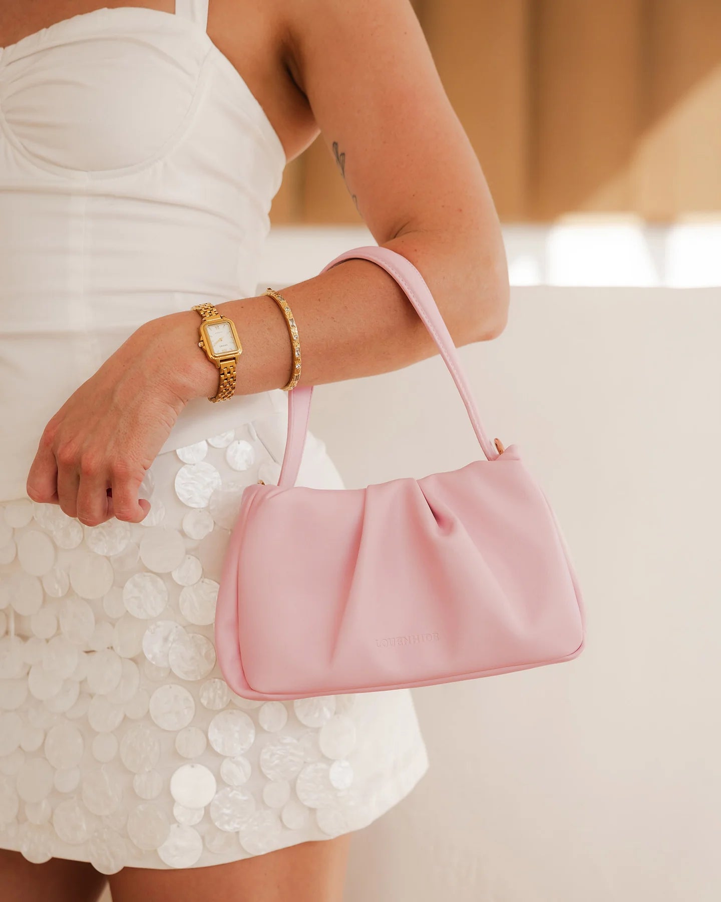 Collection of Louenhide Uma Handbag- Pink in a gallery layout