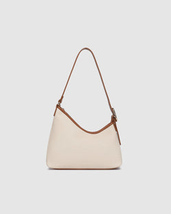 Collection of Louenhide Amelia Shoulder Bag - Raffia/Tan in a gallery layout