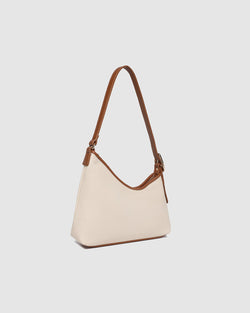 Collection of Louenhide Amelia Shoulder Bag - Raffia/Tan in a gallery layout