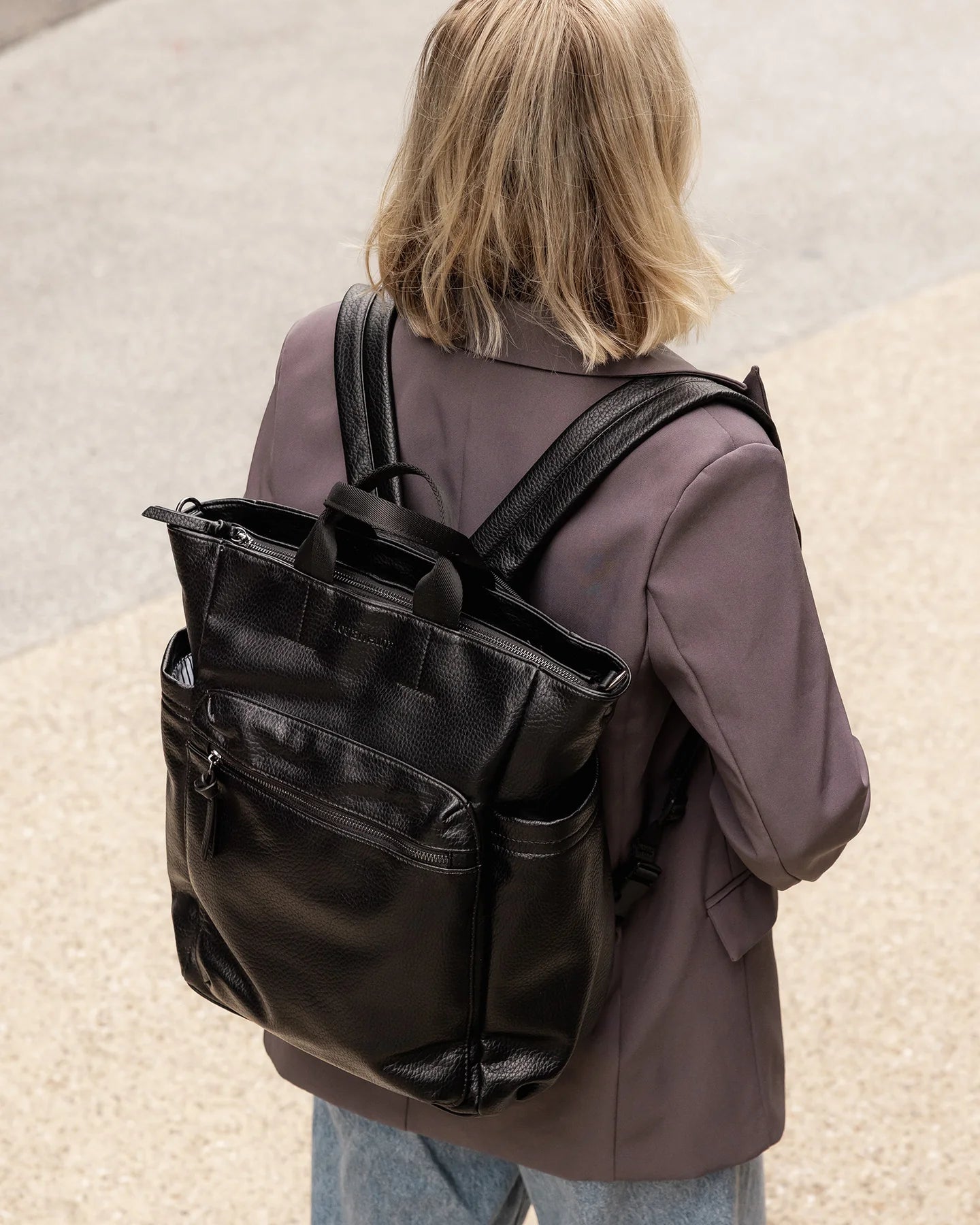 Collection of Louenhide Bronx Backpack - Black in a gallery layout
