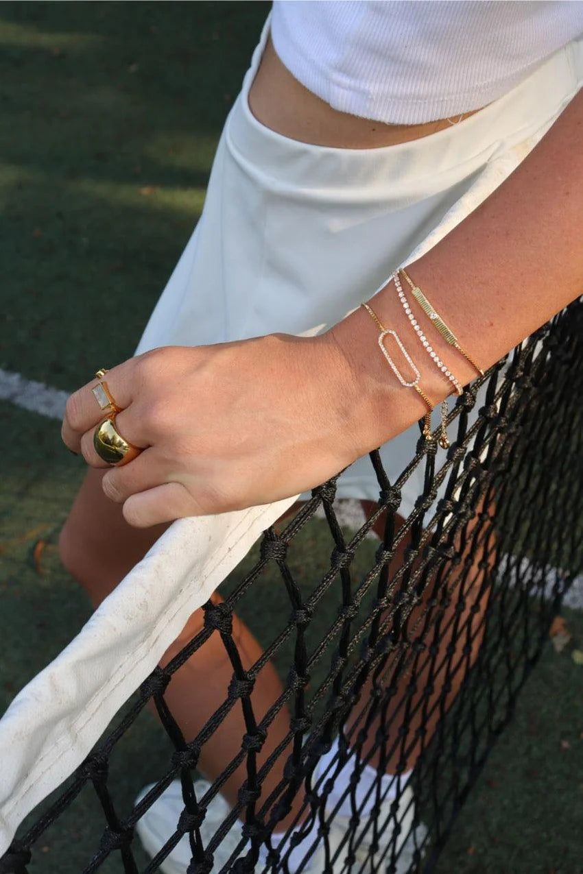 Collection of Zafino Isla Tennis Bracelet - Gold in a gallery layout