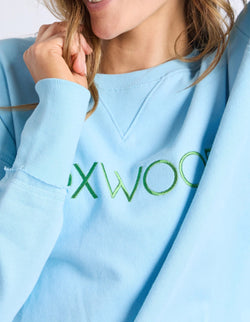Collection of Foxwood Simplified Metallic Crew - Light Blue in a gallery layout