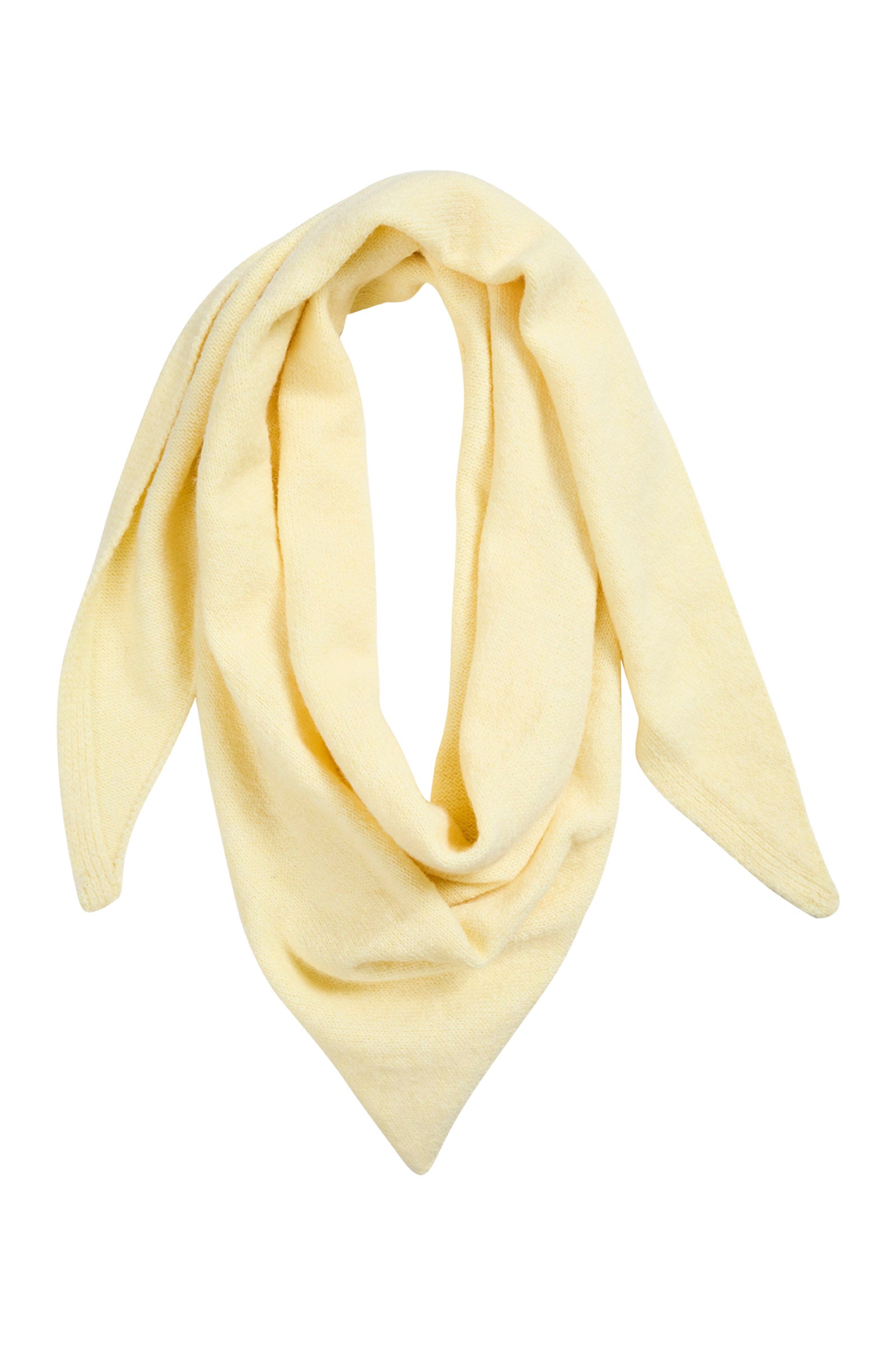 Isle of Mine Yellow scarf on a white background