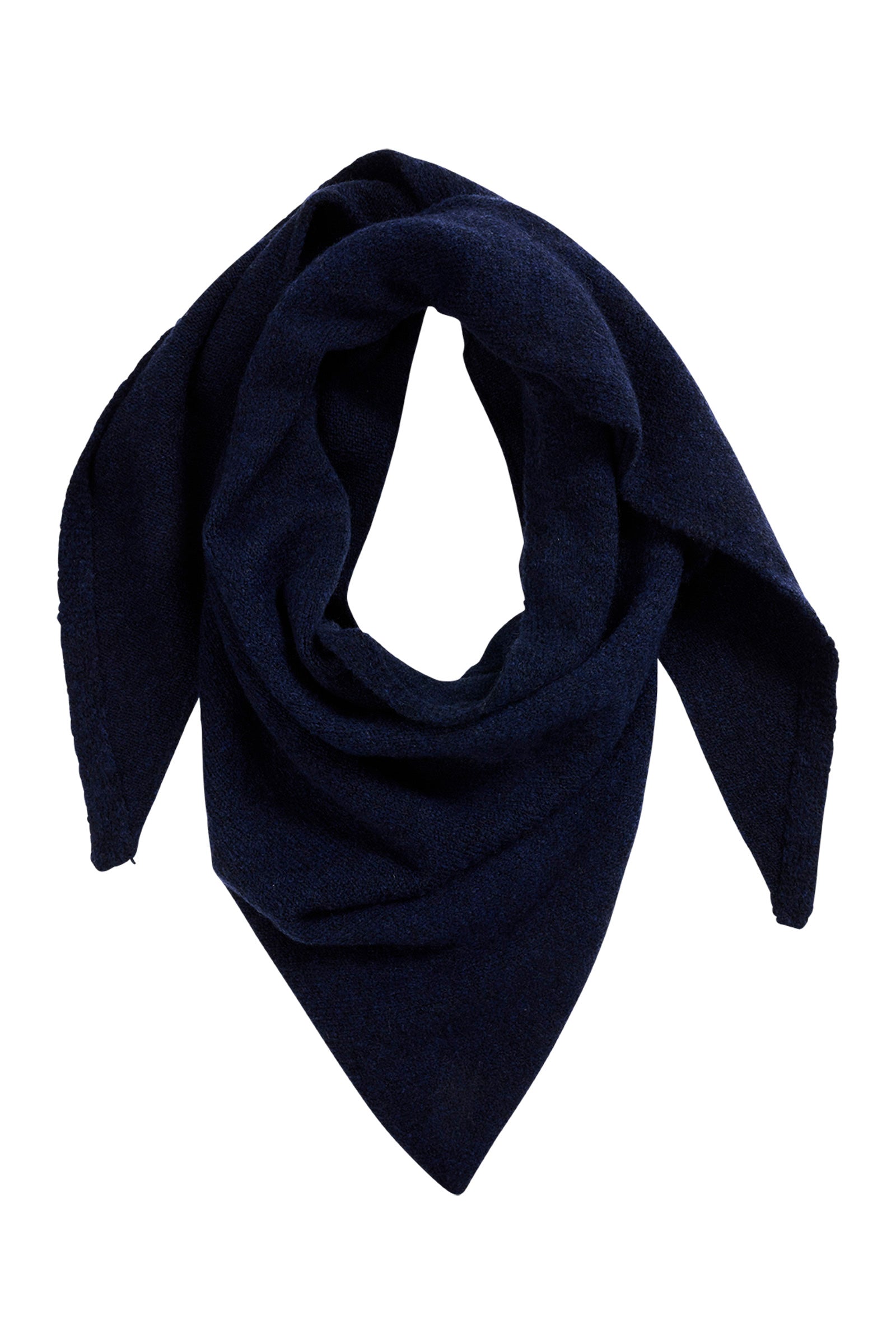 Image of Isle of Mine Navy blue scarf on a white background