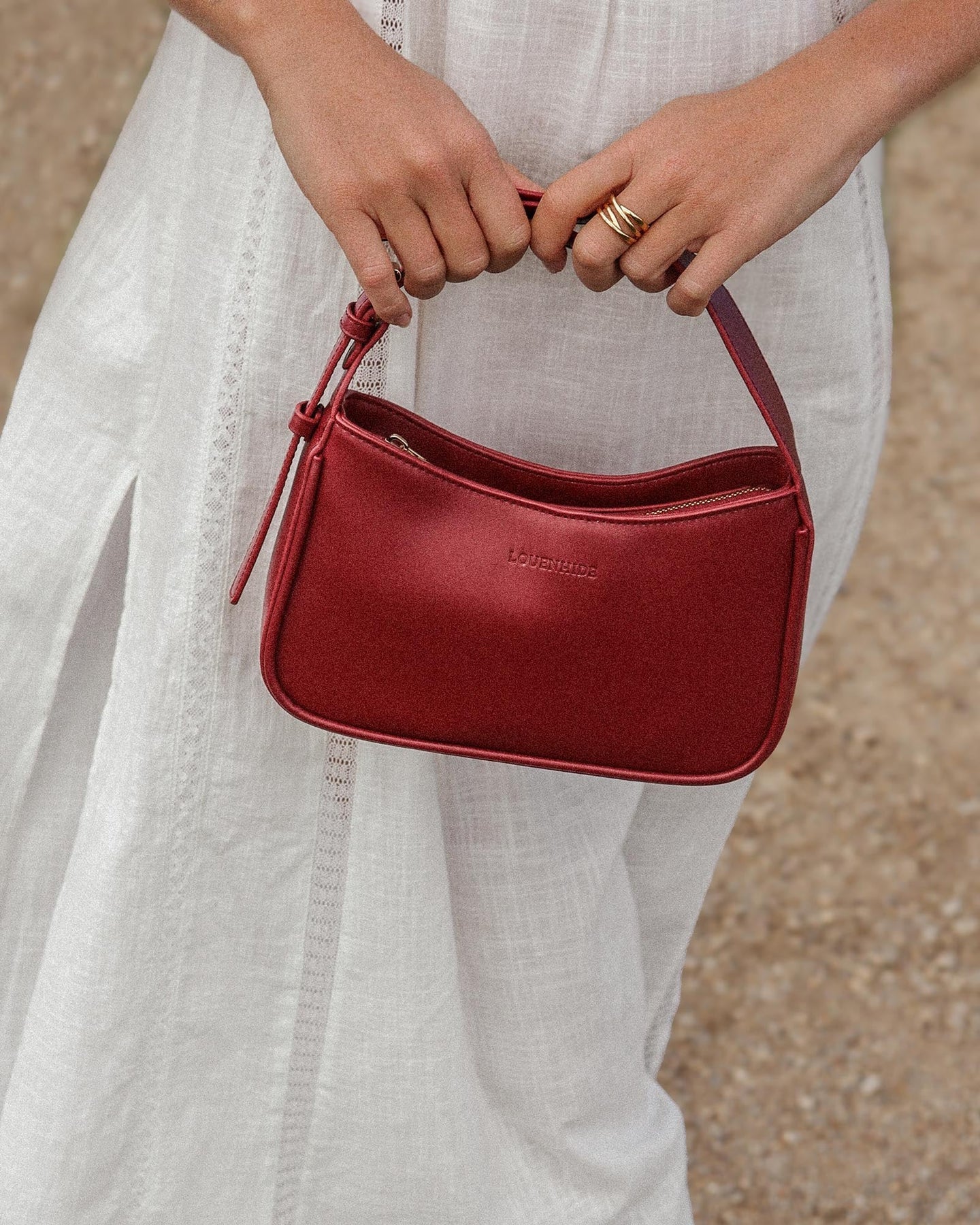 Collection of Louenhide Ivy Shoulder Bag - Cherry in a gallery layout