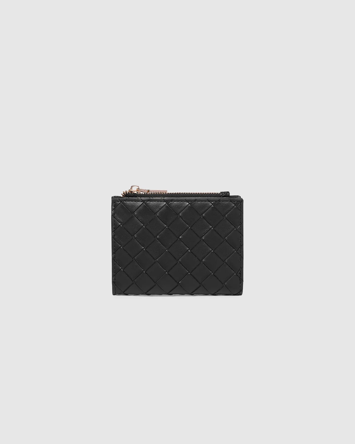 Collection of Louenhide Lily Woven Wallet - Black in a gallery layout